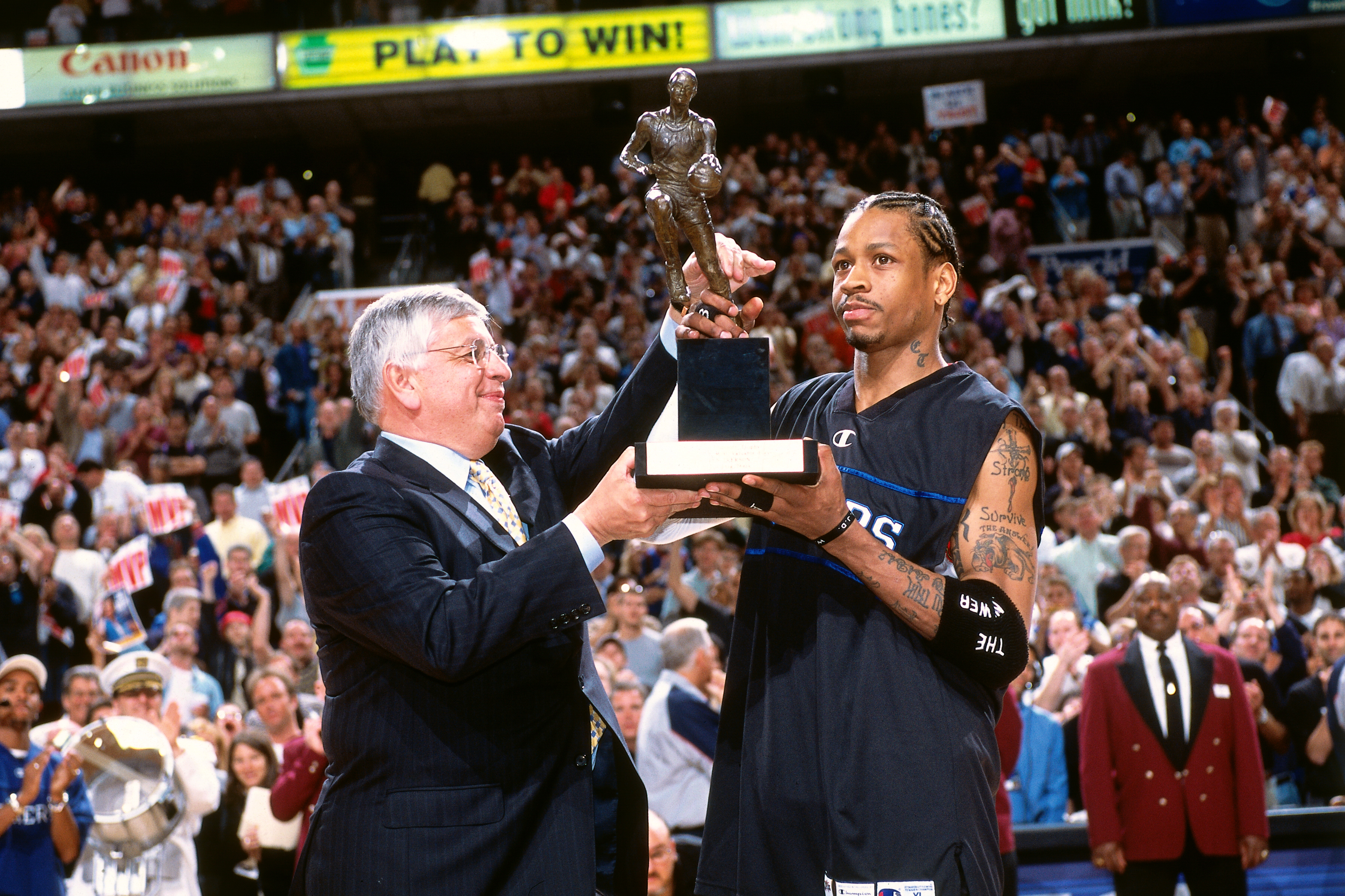 Allen Iverson, already a 76ers legend, solidifies his status as