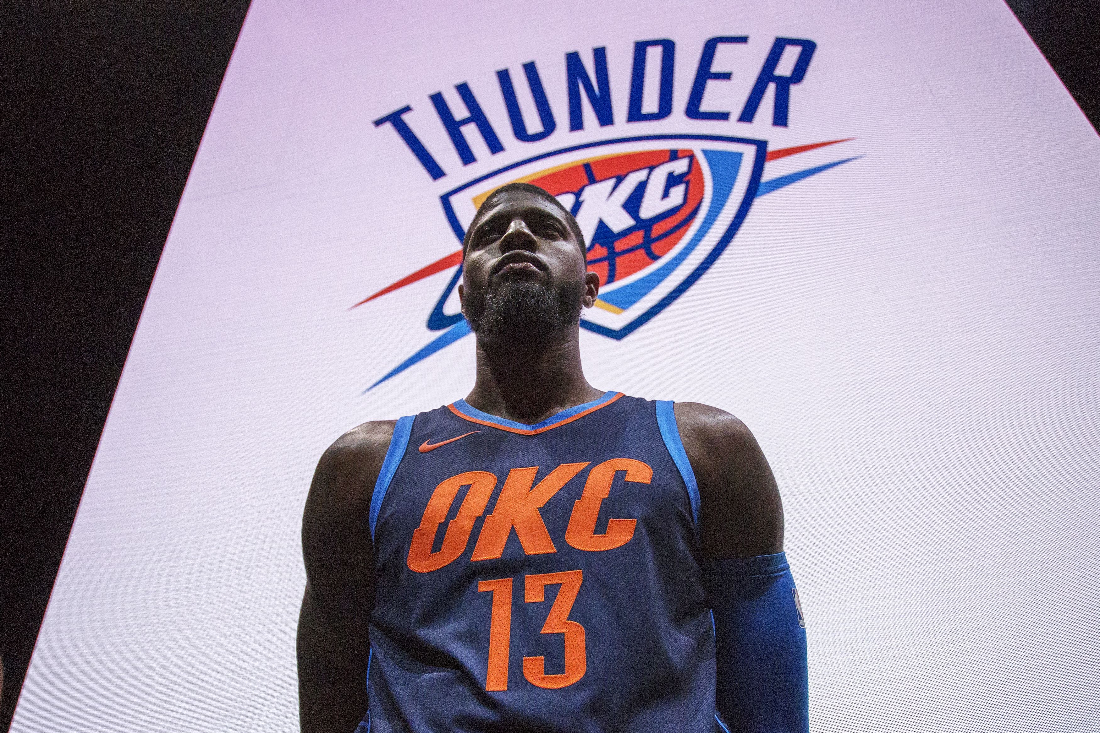 The Thunder are now the only team in the NBA without a jersey