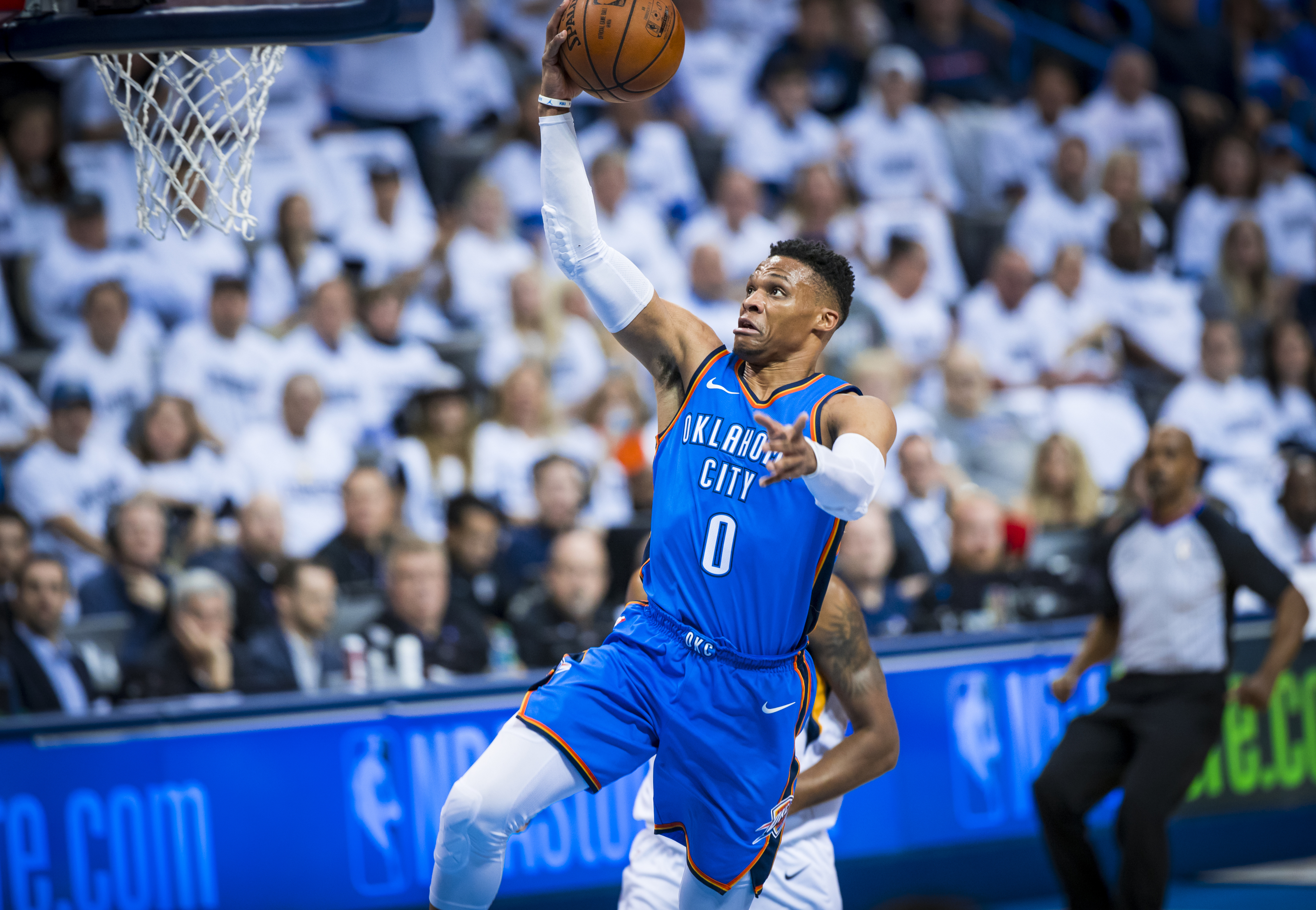 2018 NBA Assists Leader Oklahoma City Thunder Russell Westbrook
