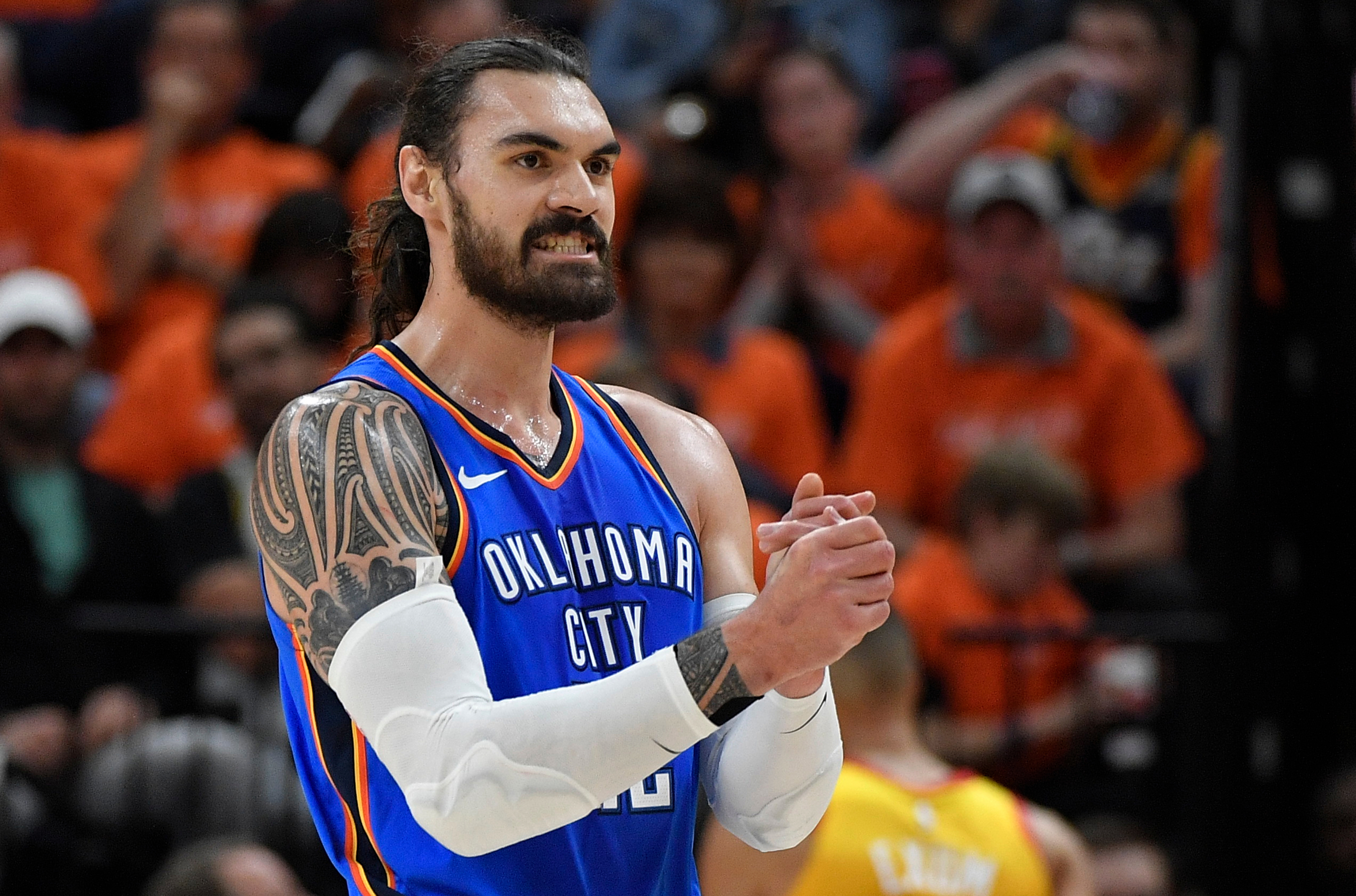 Thunder center Steven Adams stayed in shape 'boxing out cows' on New  Zealand farm during NBA shutdown