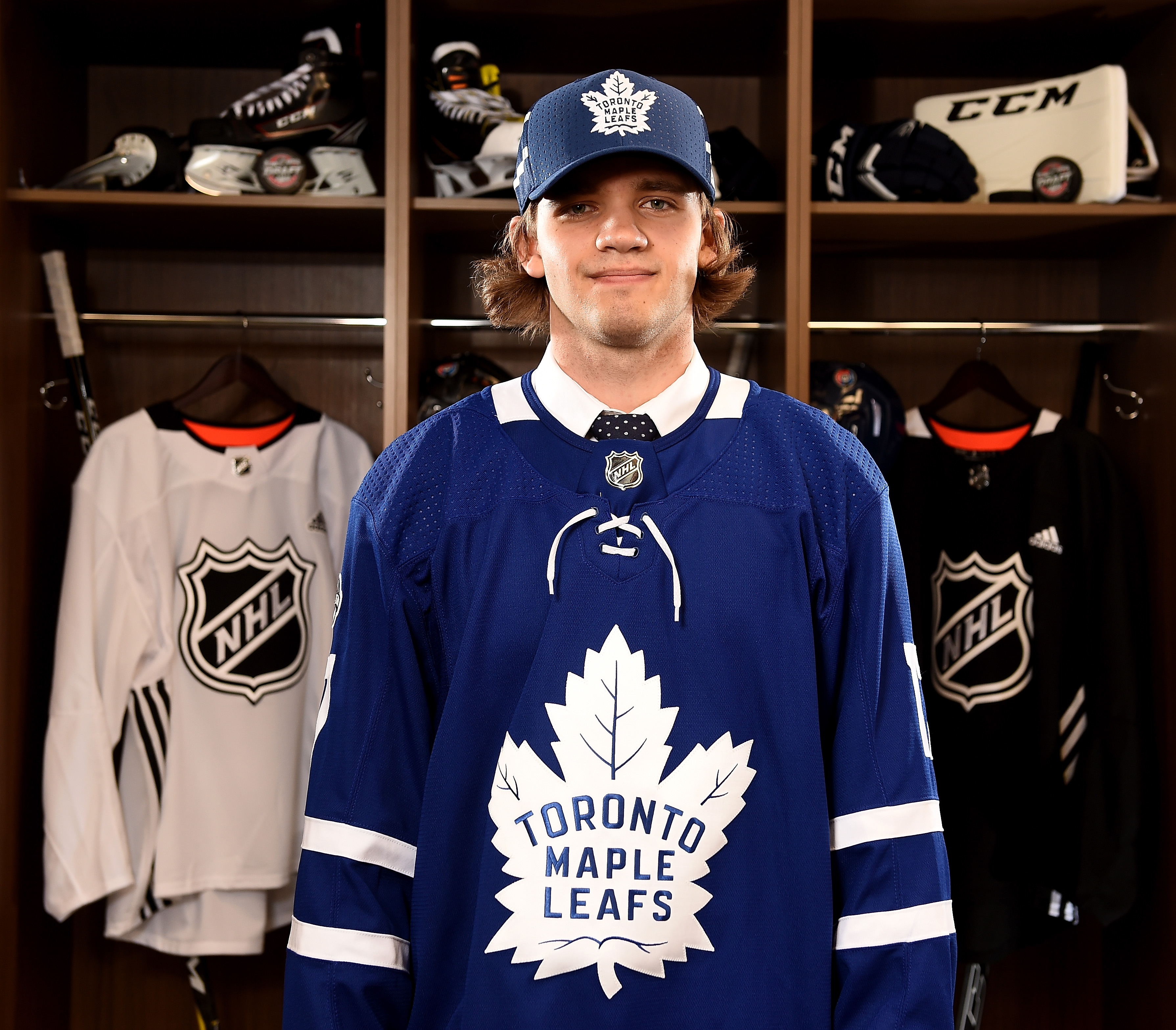 Mitch Marner of the Toronto Maple Leafs poses for a portrait ahead