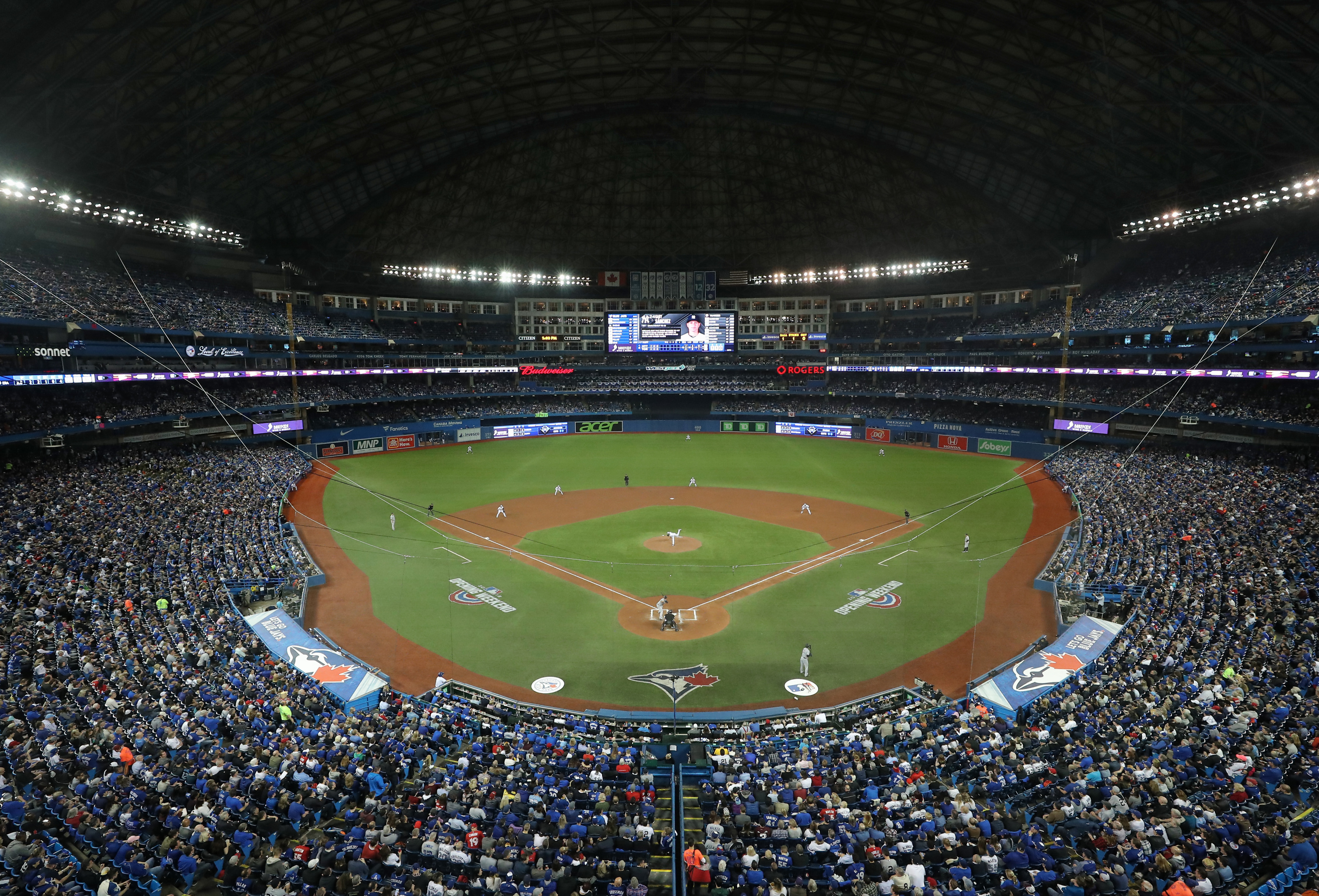 It would be nice if the Blue Jays had an area at the Rogers Centre  dedicated to their history where fans could interact and take pictures of  the two World Series trophies