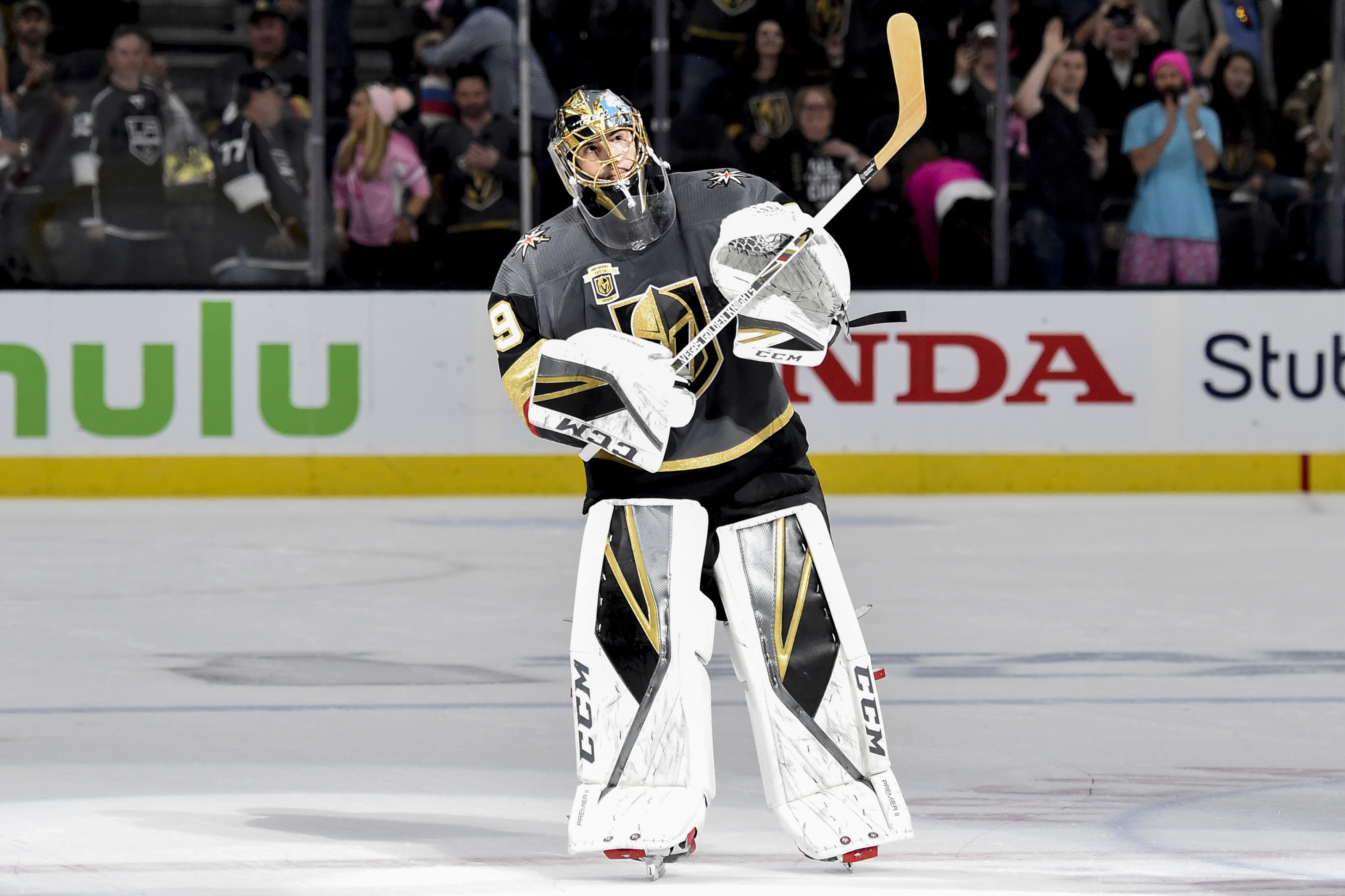 Las Vegas, NV, USA. 06th June, 2018. Marc-Andre Fleury pictured during the Las  Vegas Golden Knights Stanley Cup Practice at City National Arena in  Summerlin, Nevada on June 06, 2018. Credit: Damairs