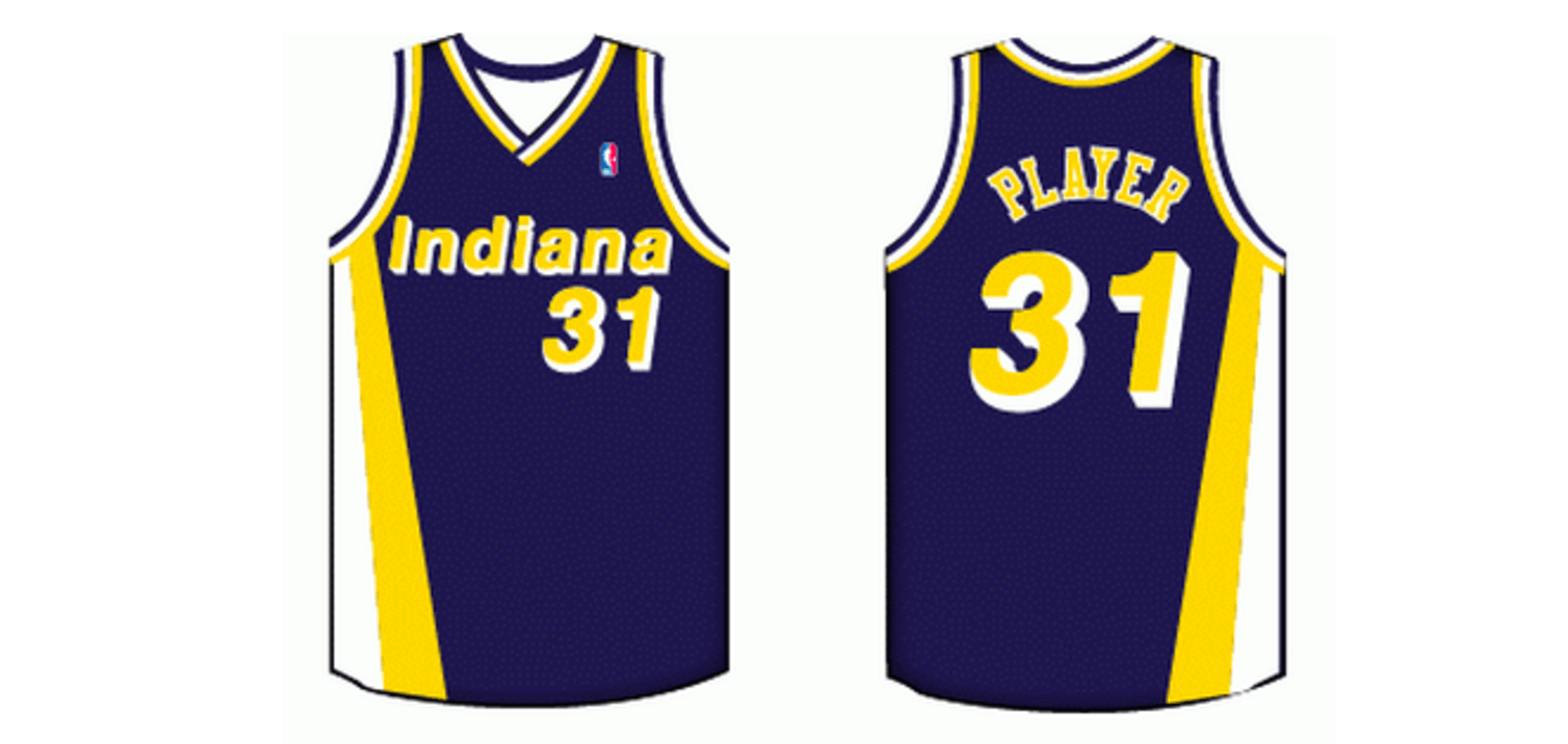 pacers jersey history