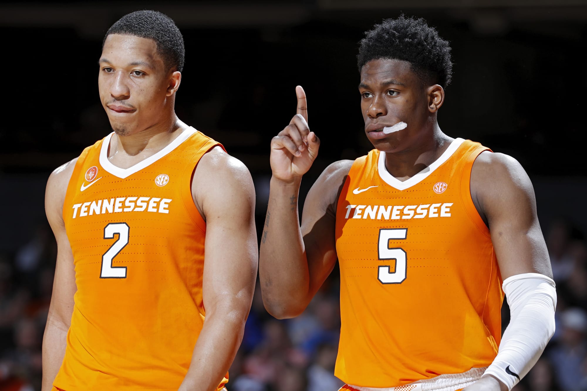 GRANT WILLIAMS & ADMIRAL SCHOFIELD DUAL SIGNED TENNESSEE VOLS 8X10 PHOTO PROOF 