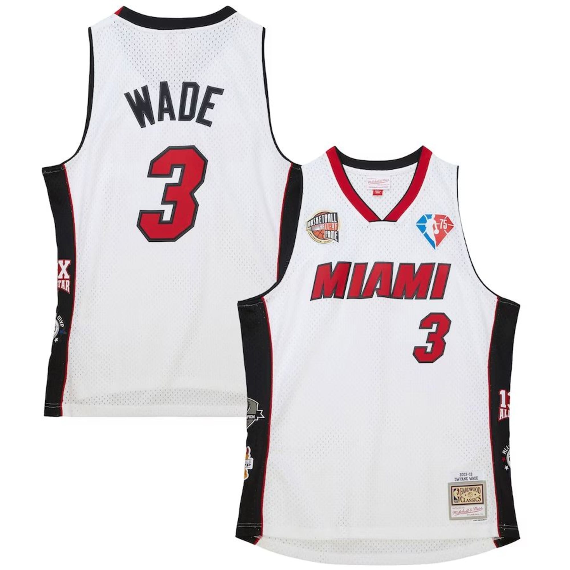 Mitchell & Ness Swingman Dwyane Wade Miami Heat Black 2012-13 Jersey