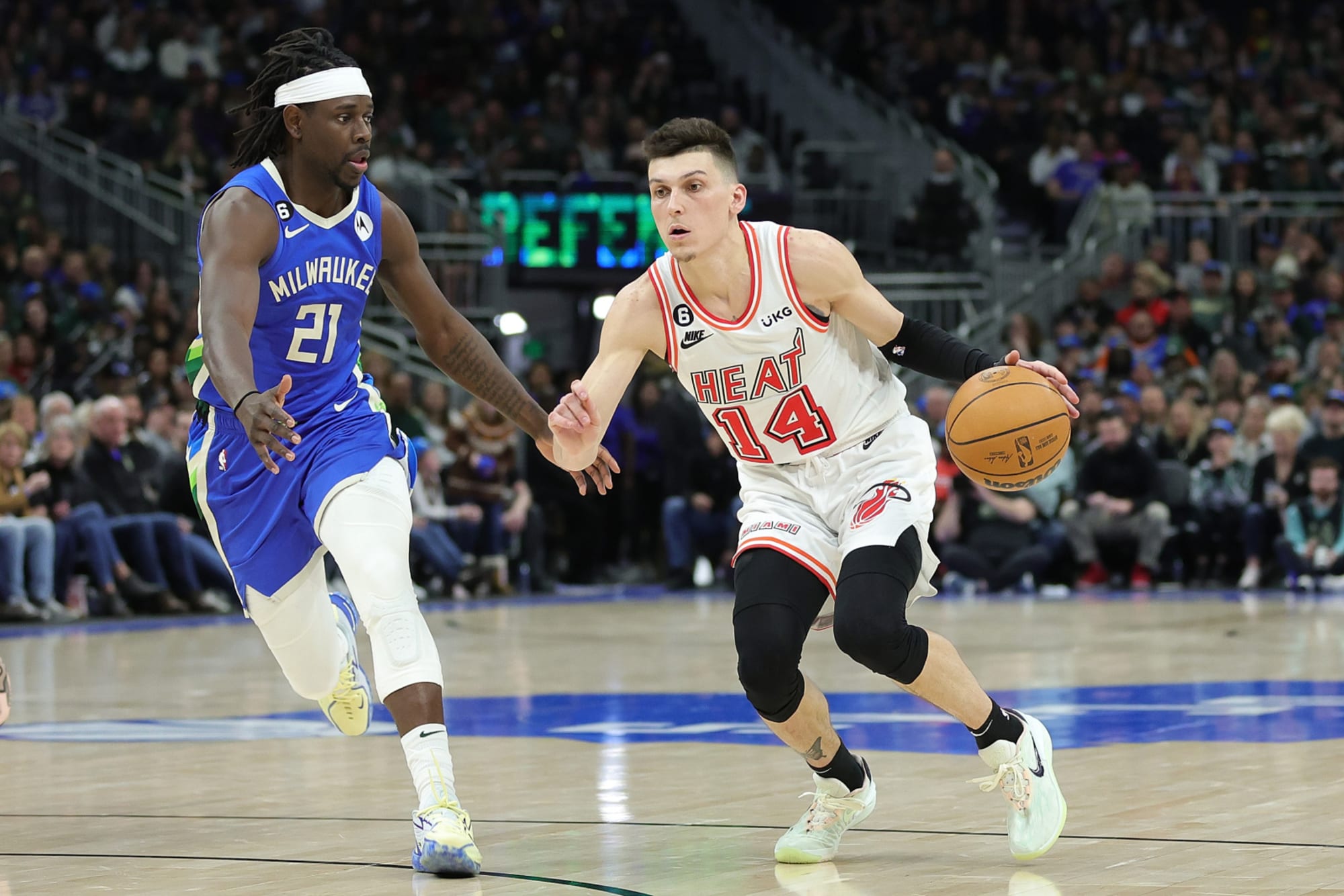 Report: Tyler Herro and Kelly Olynyk Questionable Tuesday vs