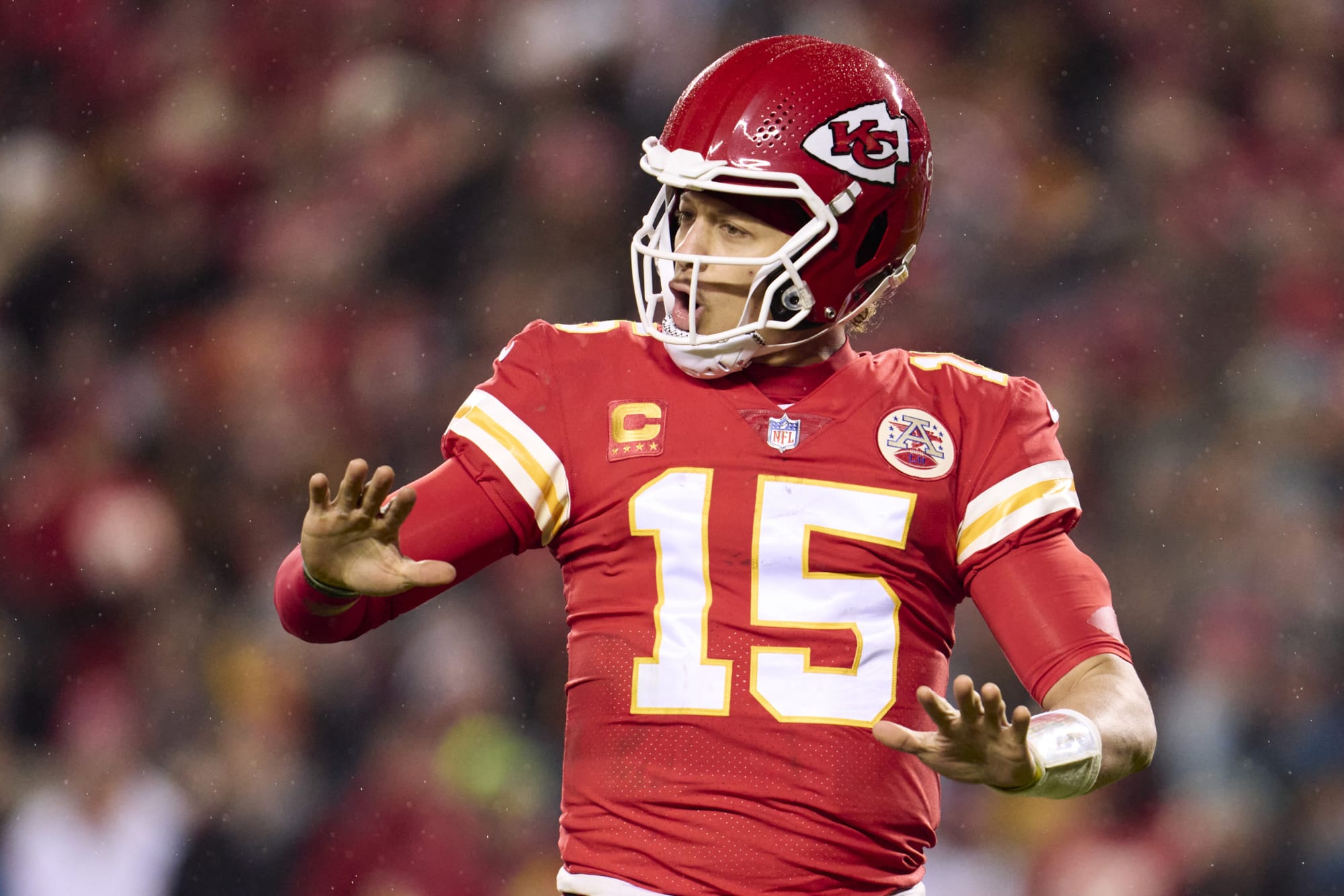 Is Patrick Mahomes playing in the AFC Championship game?