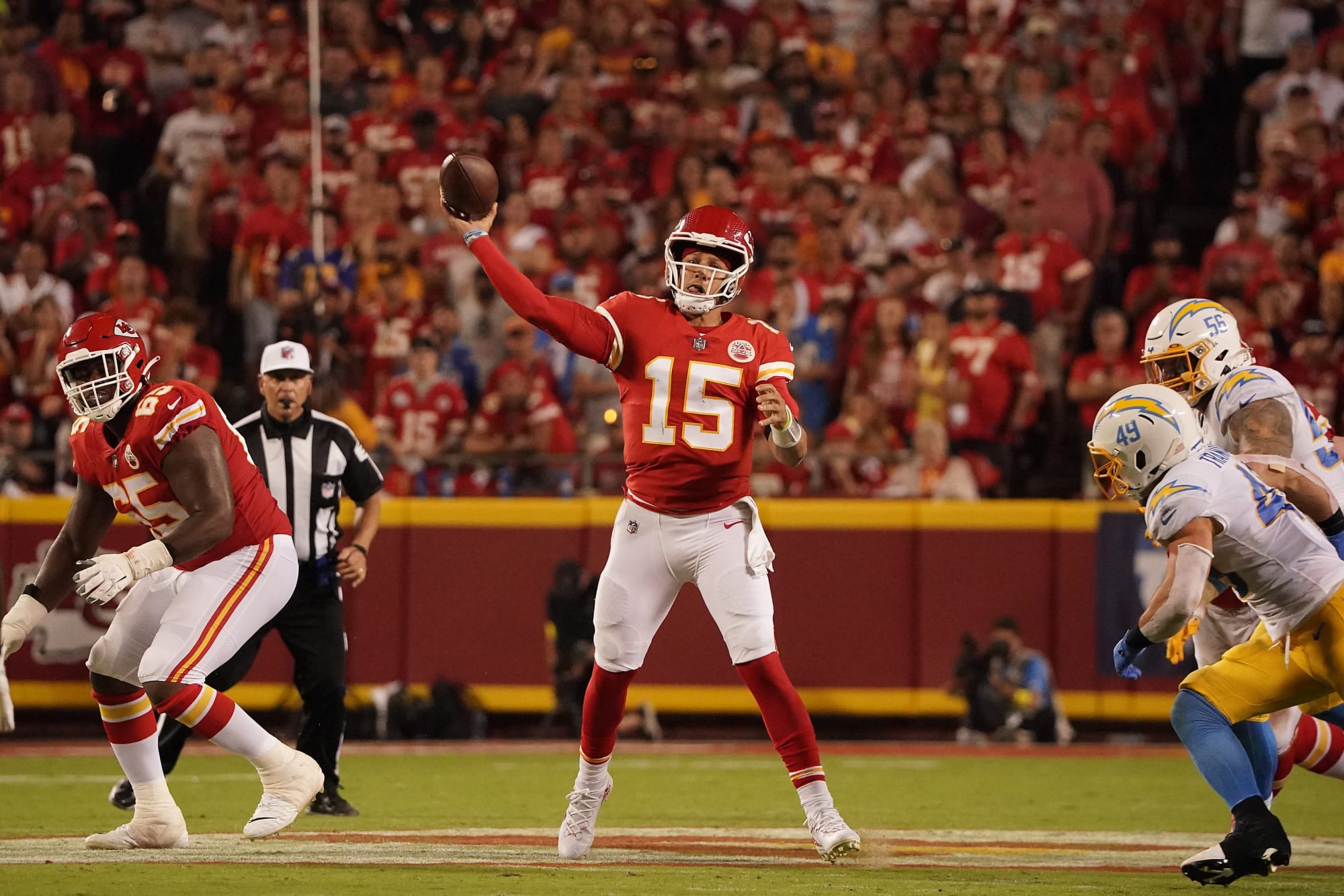 Patrick Mahomes mentions PFF grade after Chiefs vs. Chargers game