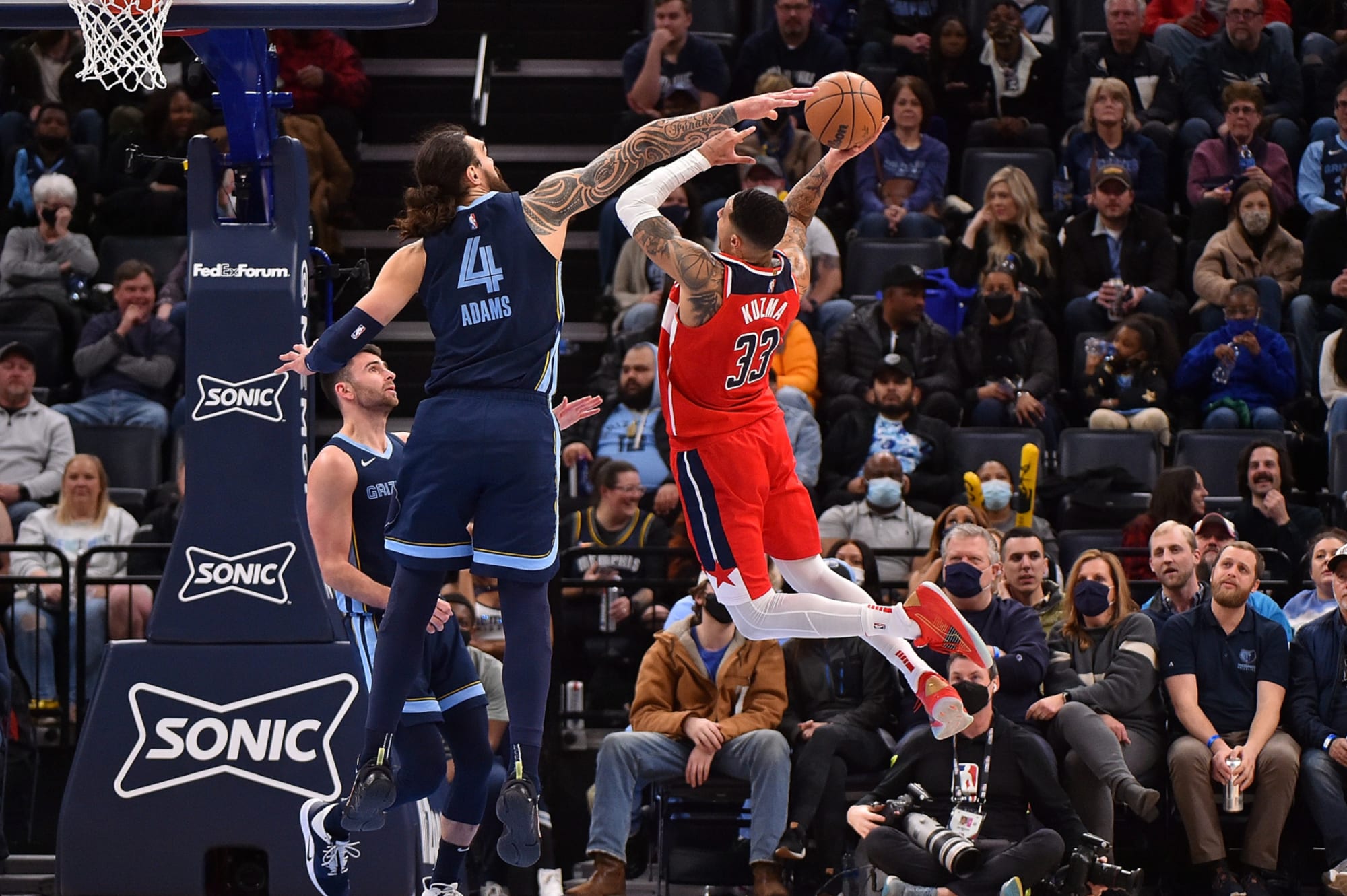 Delon Wright of the Washington Wizards looks on during the game News  Photo - Getty Images