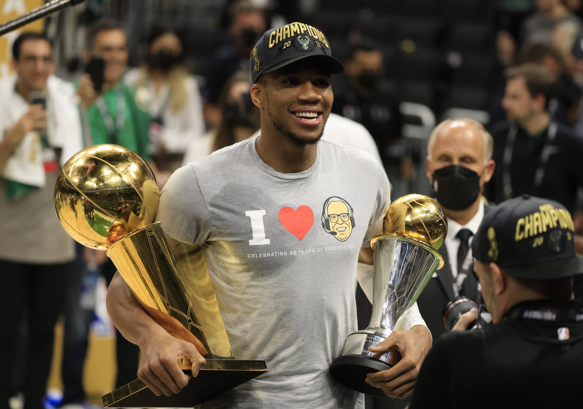 Giannis Antetokounmpo, NBA Champion, was unstoppable in the Finals.