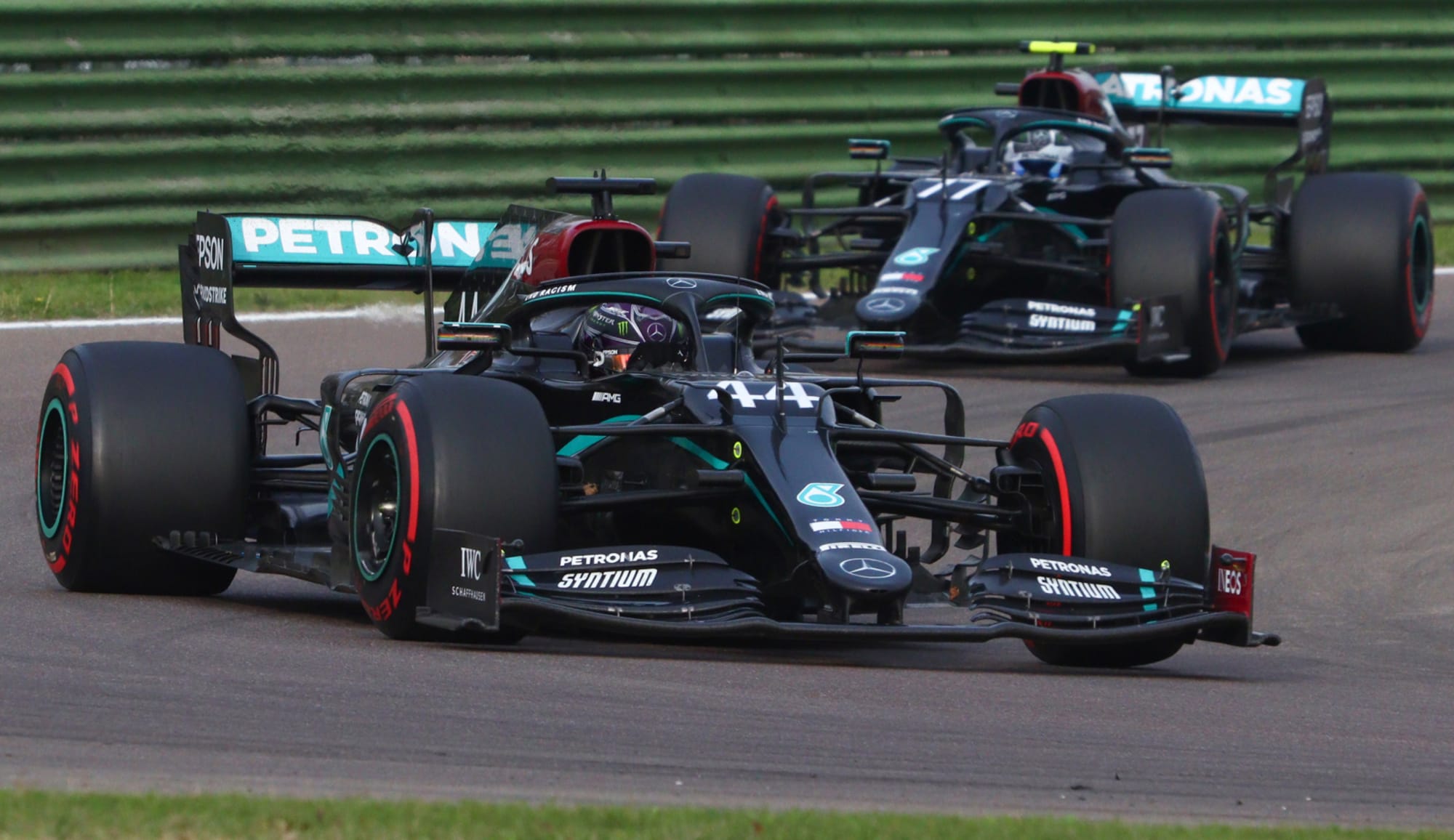 Formula 1 Imola Results Standings Lewis Hamilton Wins Mercedes Clinch