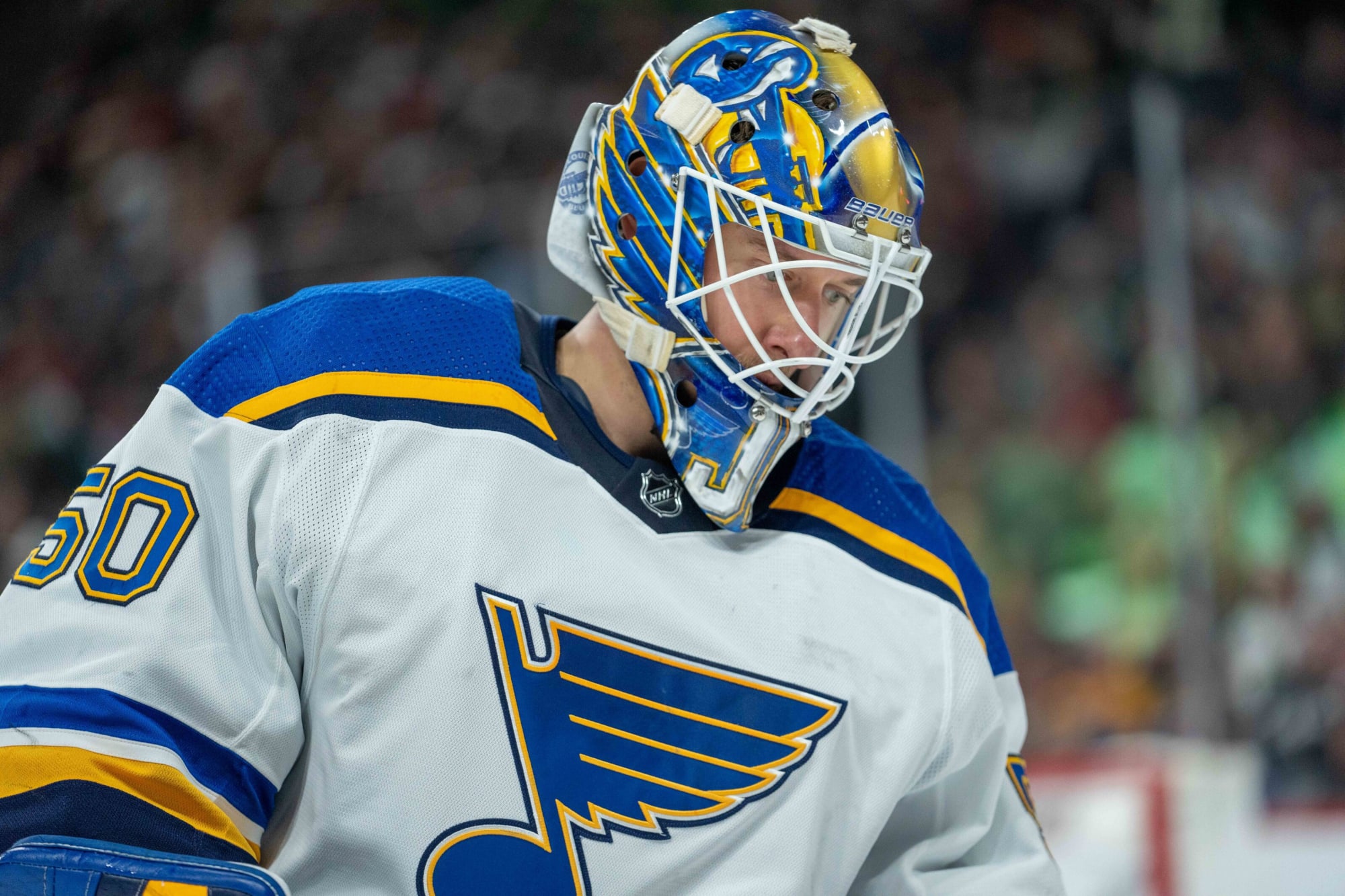 St. Louis Blues on X: Peep this sweet new mask for Jordan