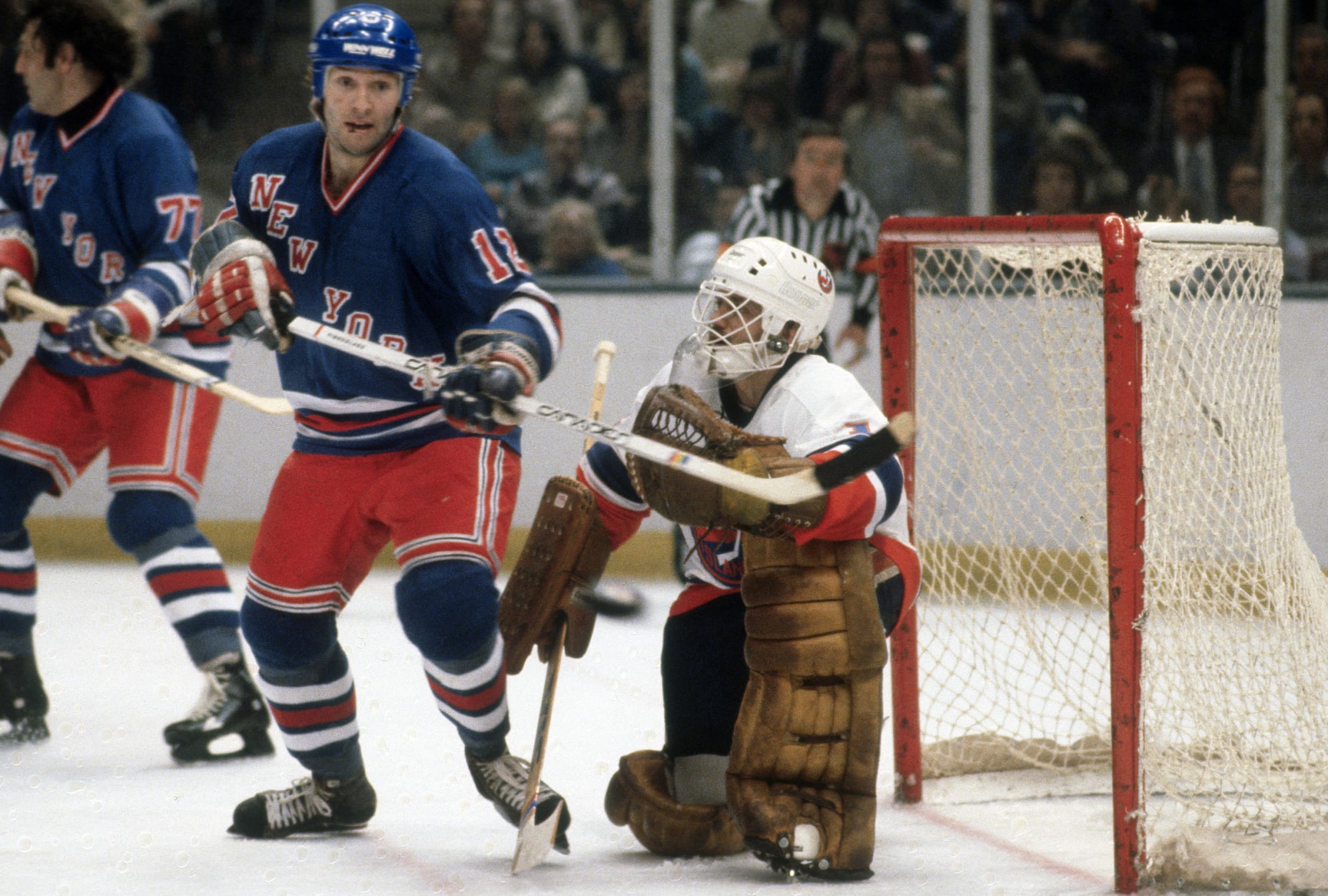 Glenn Anderson of the New York Rangers skates on the ice as he News  Photo - Getty Images
