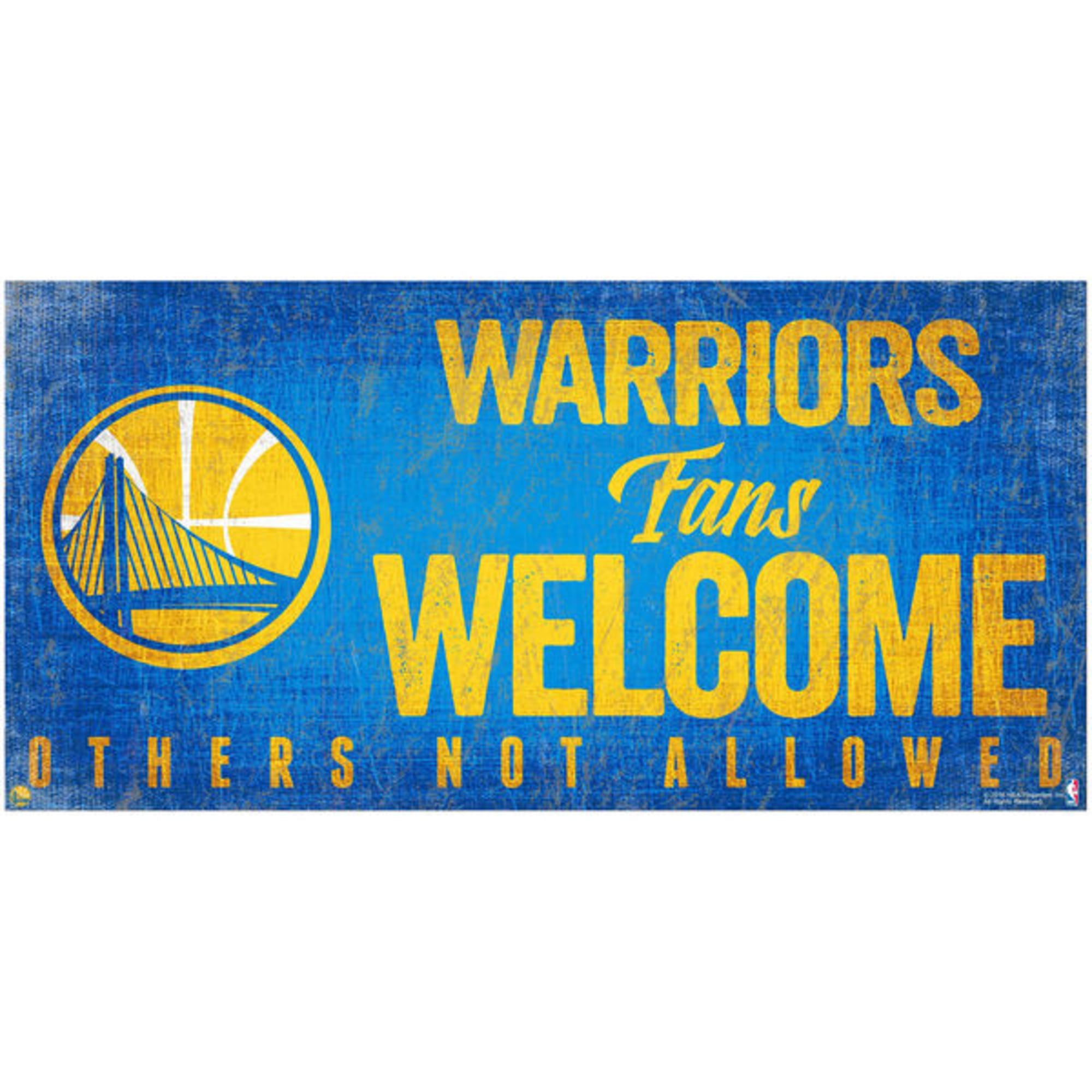 Golden State Warriors 6 x 36 Steel Street Sign