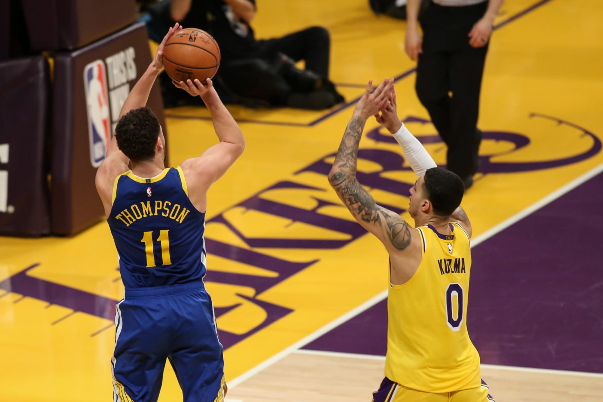 Lakers-Warriors: Klay Thompson, dad Mychal relish NBA playoffs clash