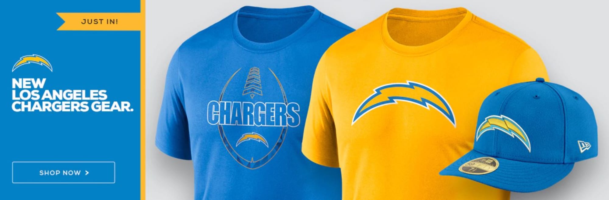 Los Angeles Chargers logo gear 