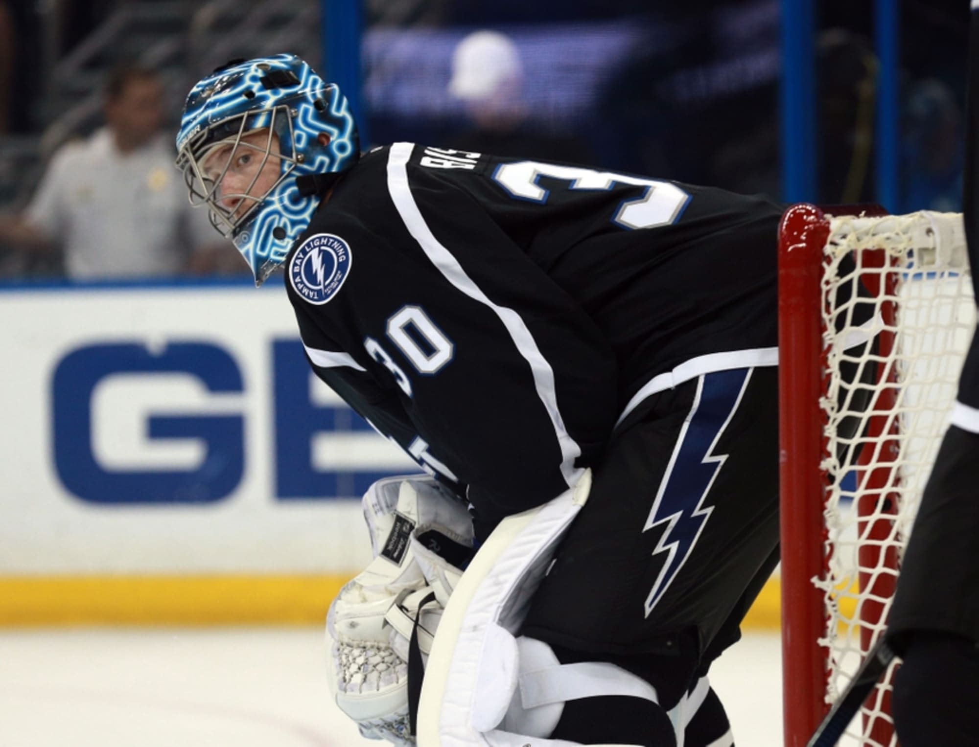 Lightning's Ben Bishop unlucky twice on own goal