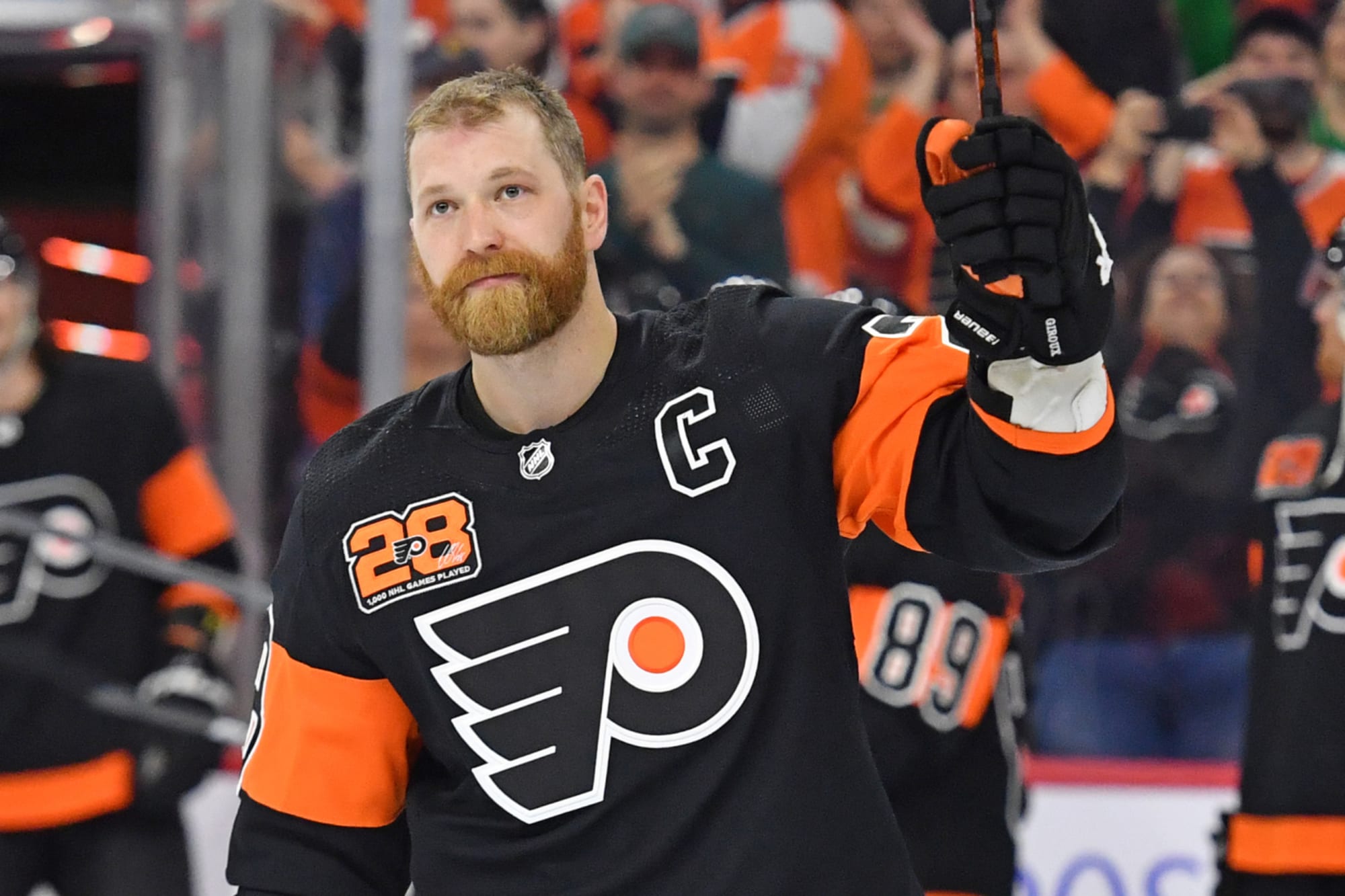14 years ago Claude Giroux made his NHL Debut for the Flyers wearing #56 –  FLYERS NITTY GRITTY
