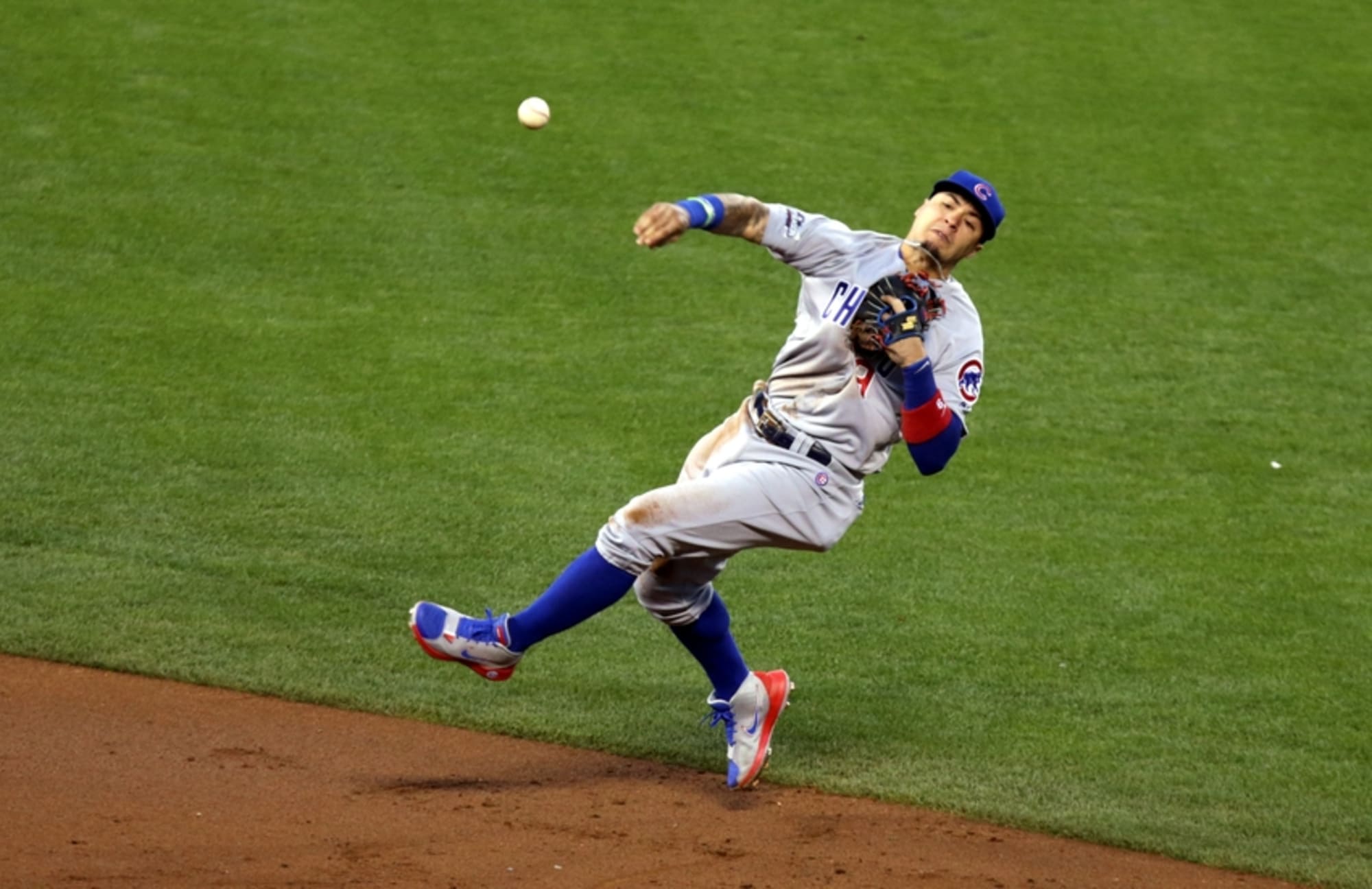 Javier Baez putting on show for Cubs on playoff stage