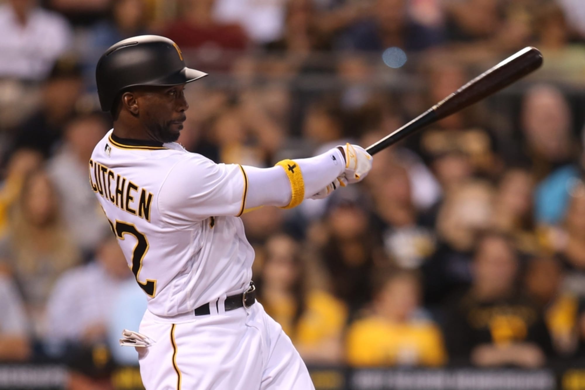 Pittsburgh Pirates' Andrew McCutchen expresses surprise with his stats  during Anthrocon