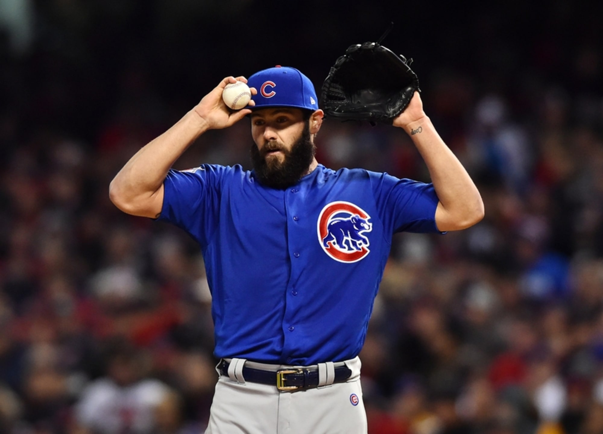 Cubs' Jake Arrieta sure looks done, but he doesn't see it