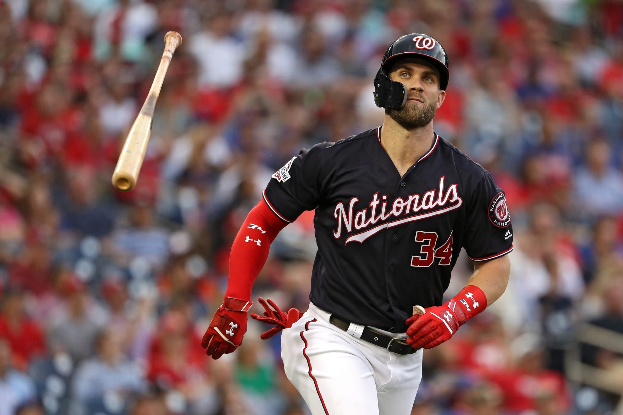 Washington Nationals #34 Bryce Harper Gray Jersey on sale,for