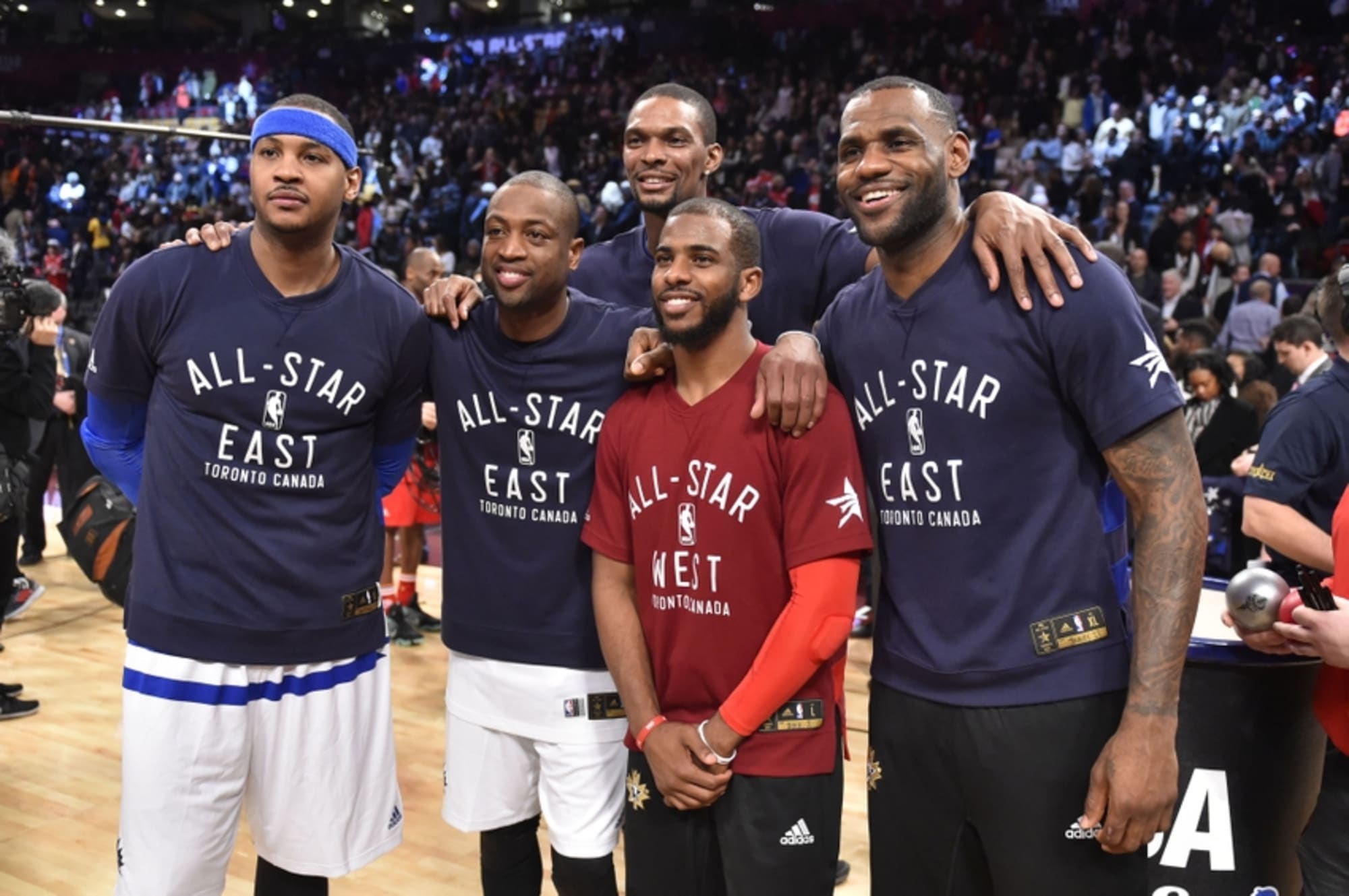 LeBron James: Seeing Carmelo Anthony warm up in NBA made me