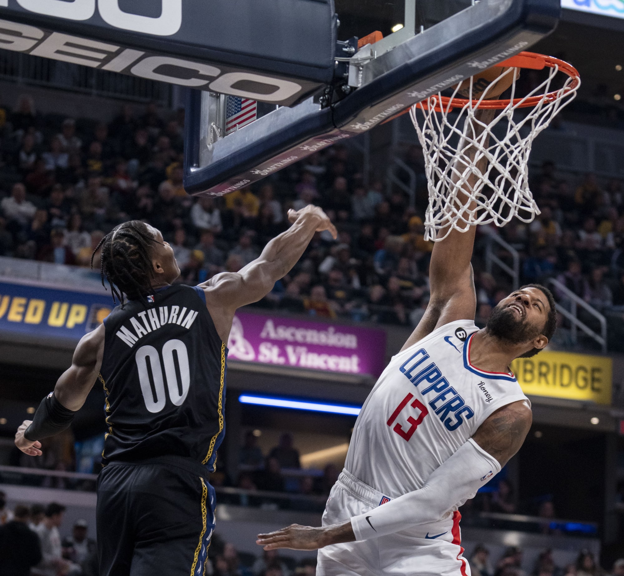 George’s season-high burns to ashes as the Clippers lose to Indy