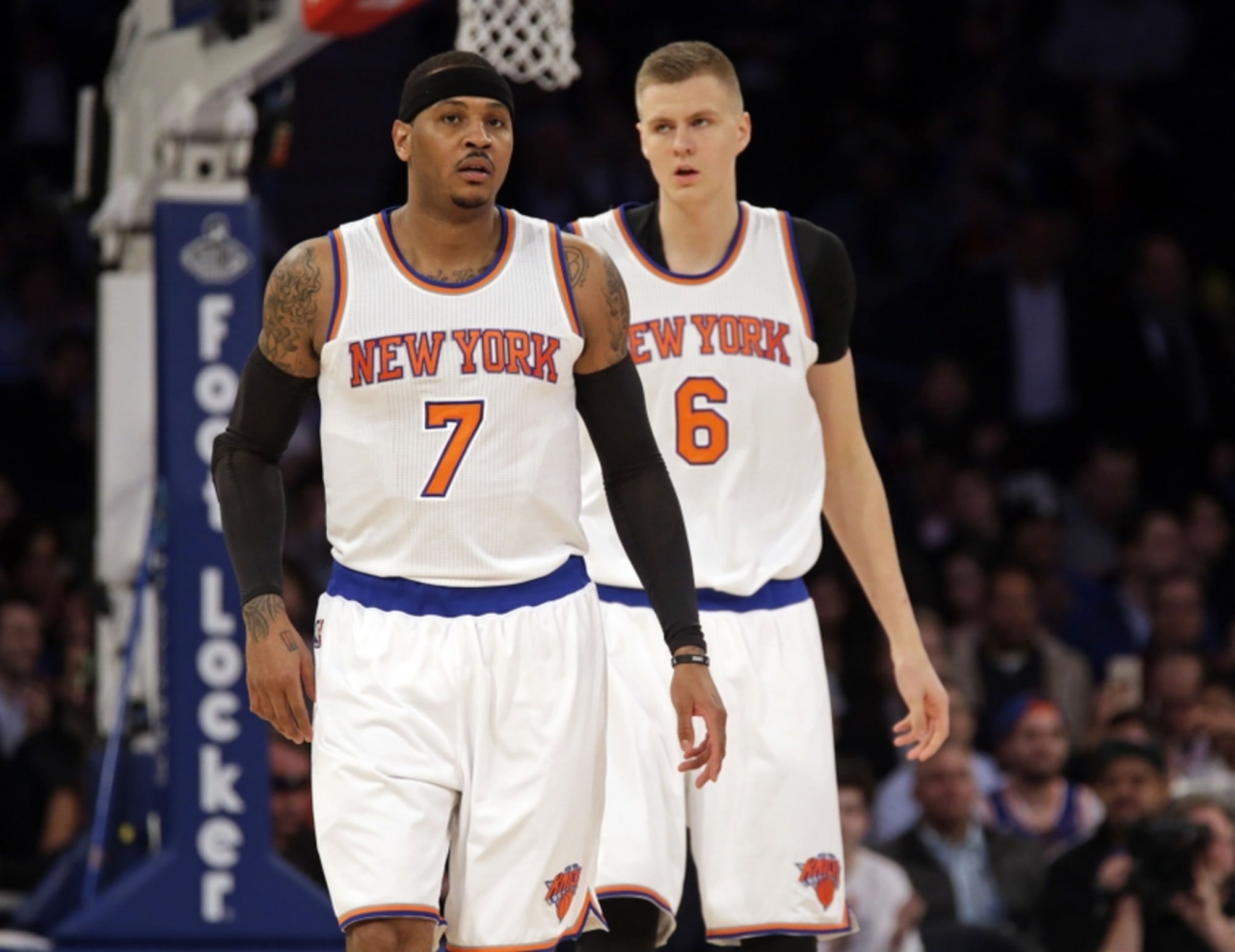 Knicks Notebook: Carmelo Anthony weighs in on the great Kristaps Porzingis  nickname debate – New York Daily News