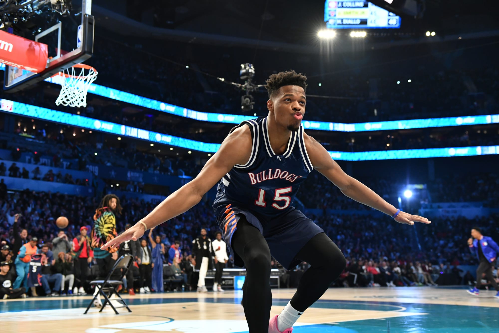 Dennis Smith Jr. - New York Knicks - 2019 AT&T Slam Dunk - Game