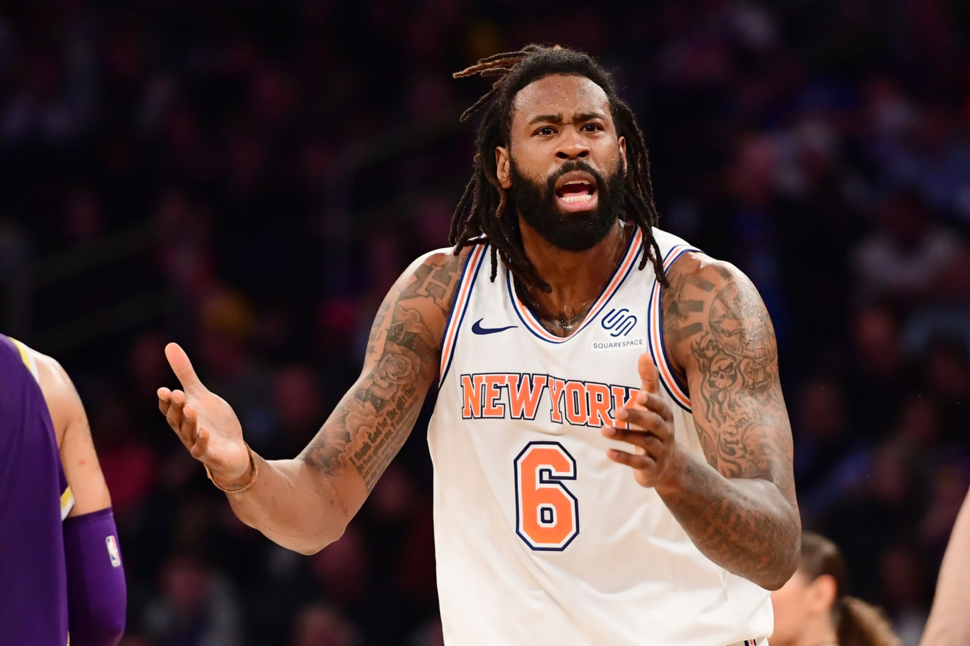 New York Knicks: DeAndre Jordan reacts 