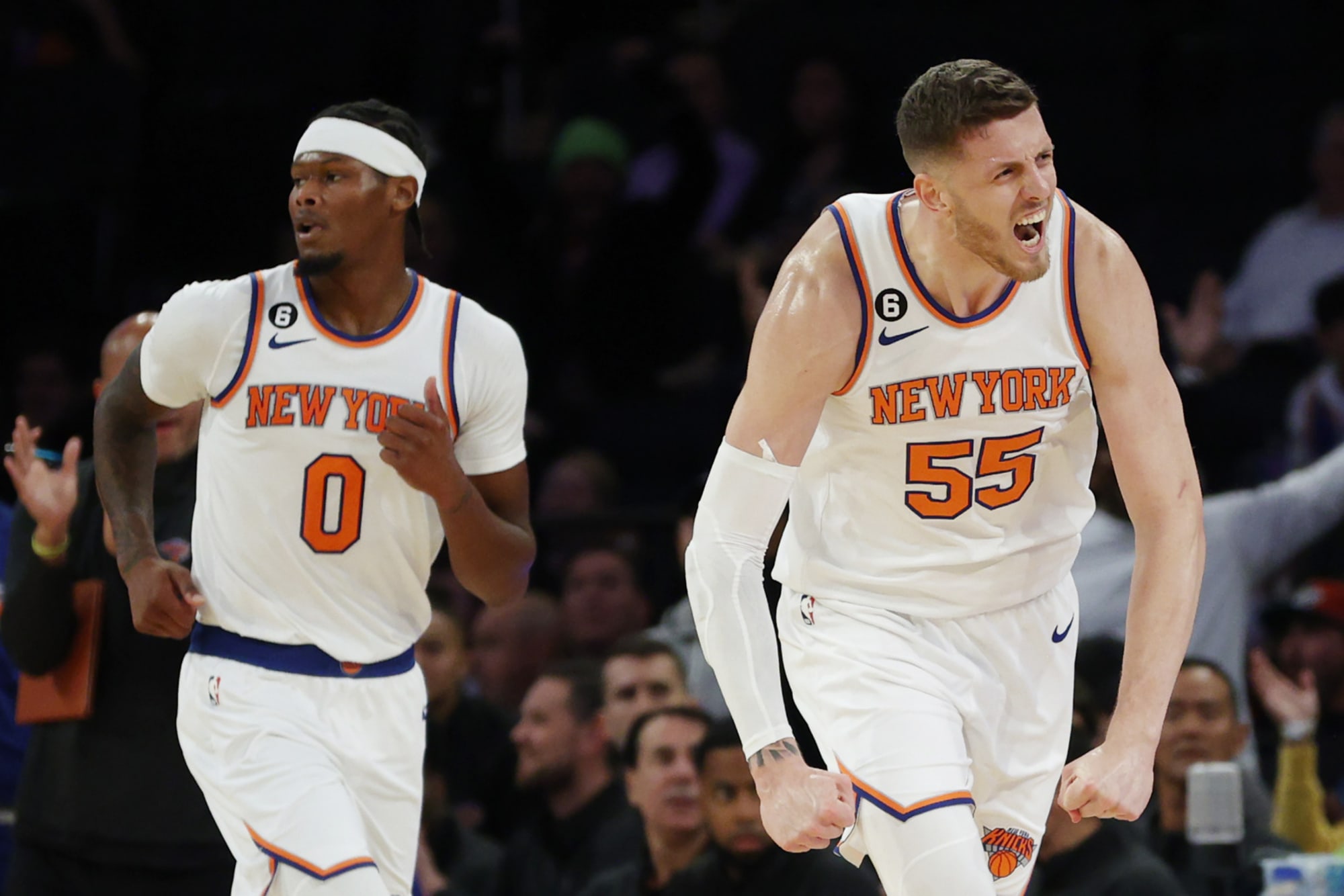 Isaiah Hartenstein - New York Knicks - Game-Worn Statement Edition Jersey -  Worn 2 Games - 2023 NBA Playoffs