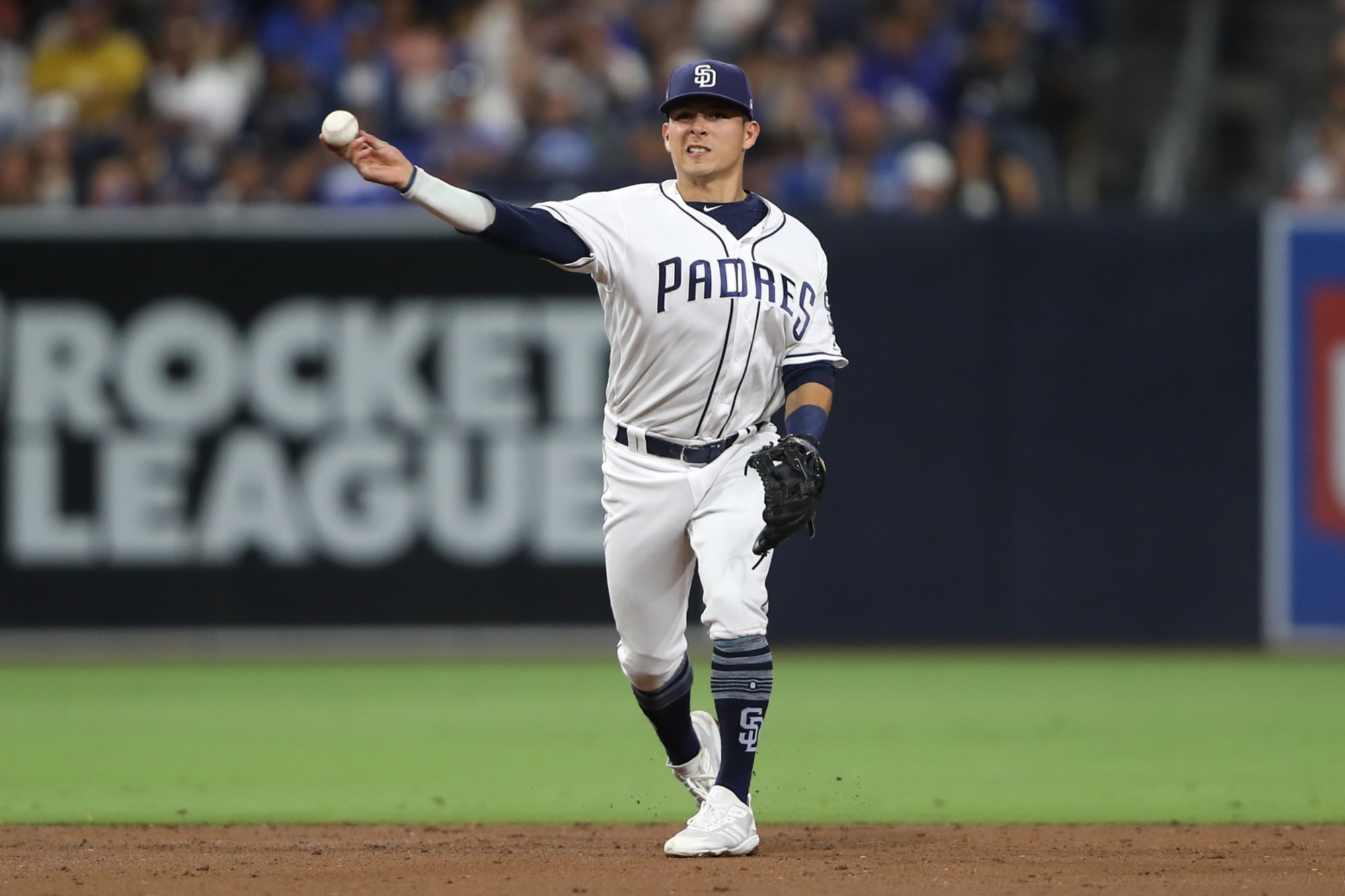 The Milwaukee Brewers trade Luis Urias to the Boston Red Sox one minute  before the MLB trade deadline