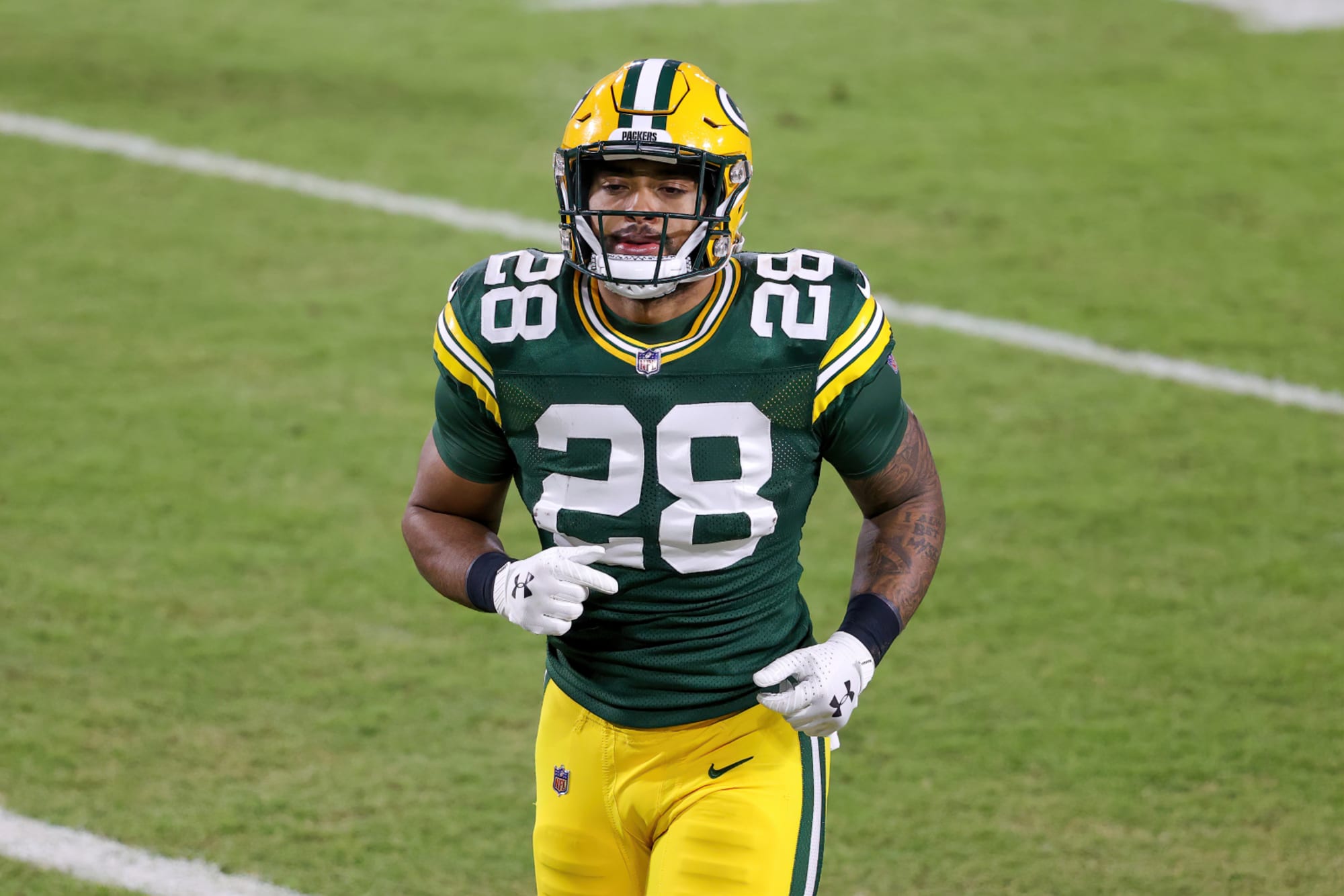 Packers' A.J. Dillon could be in line for huge game against Titans