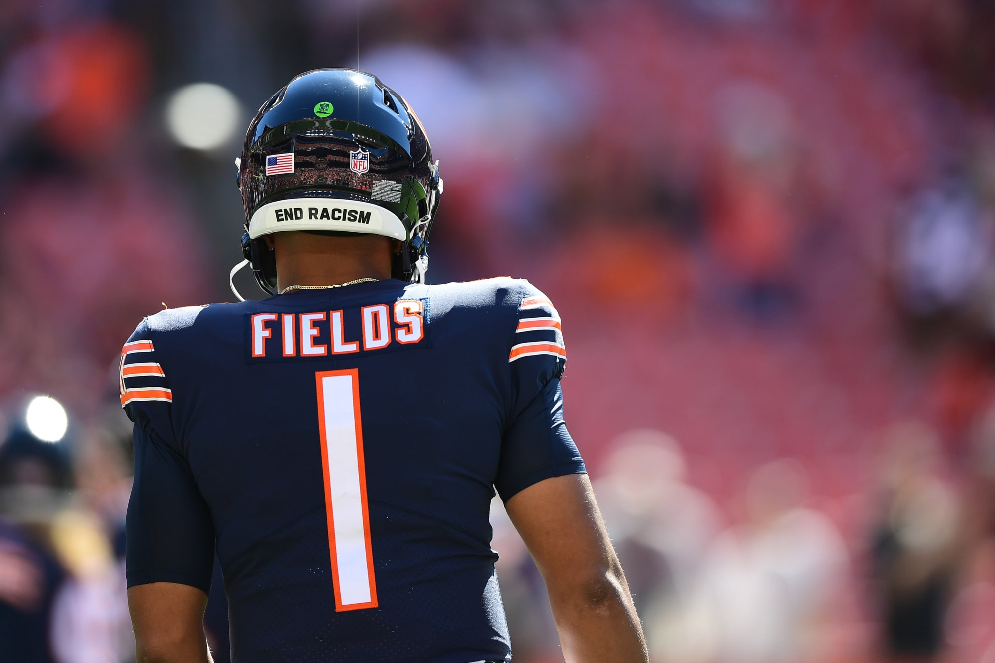 Chicago Bears in early NFL season chaos as Justin Fields slams own