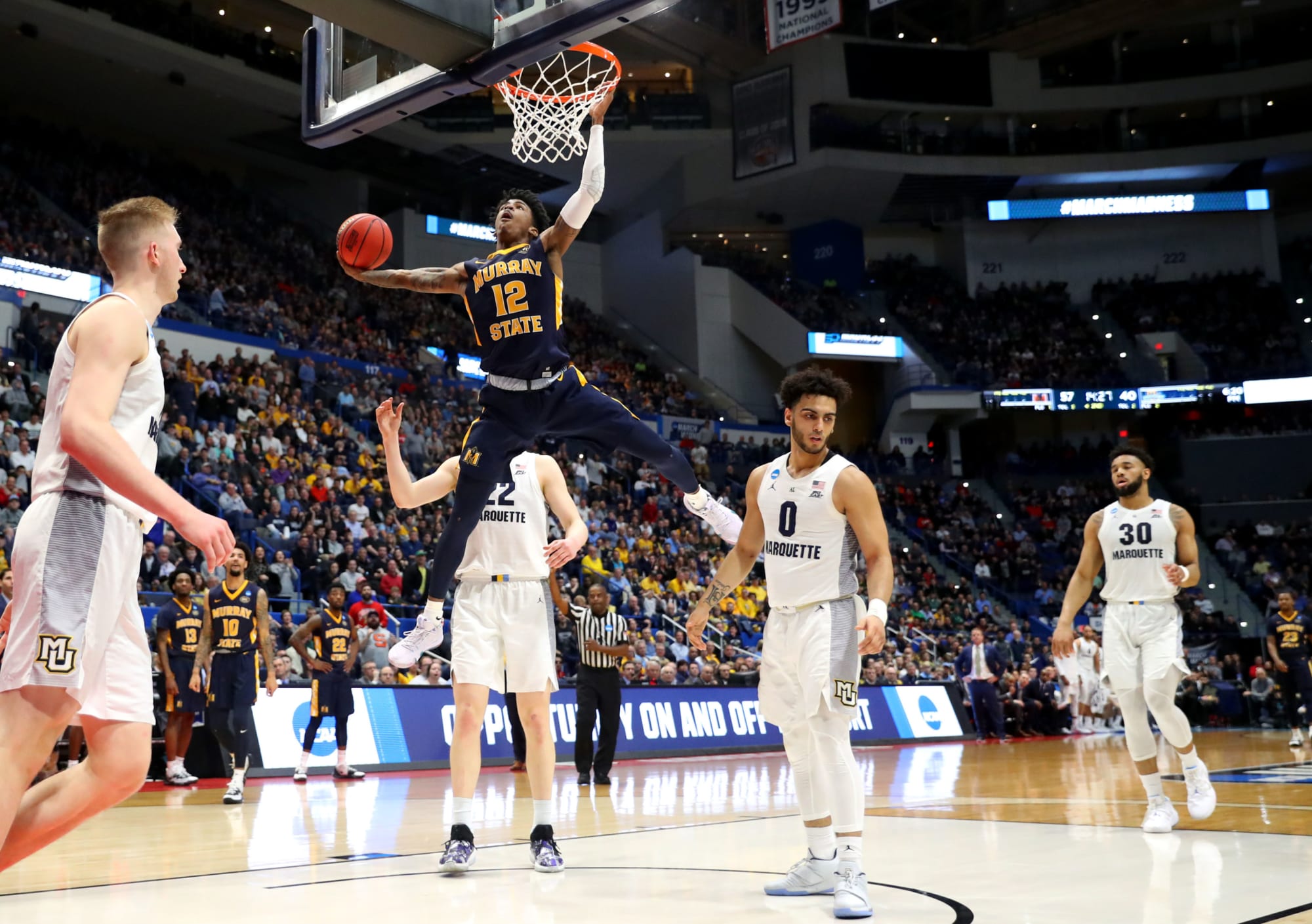 Ja Morant leads Murray State to a win over Marquette in the 2019