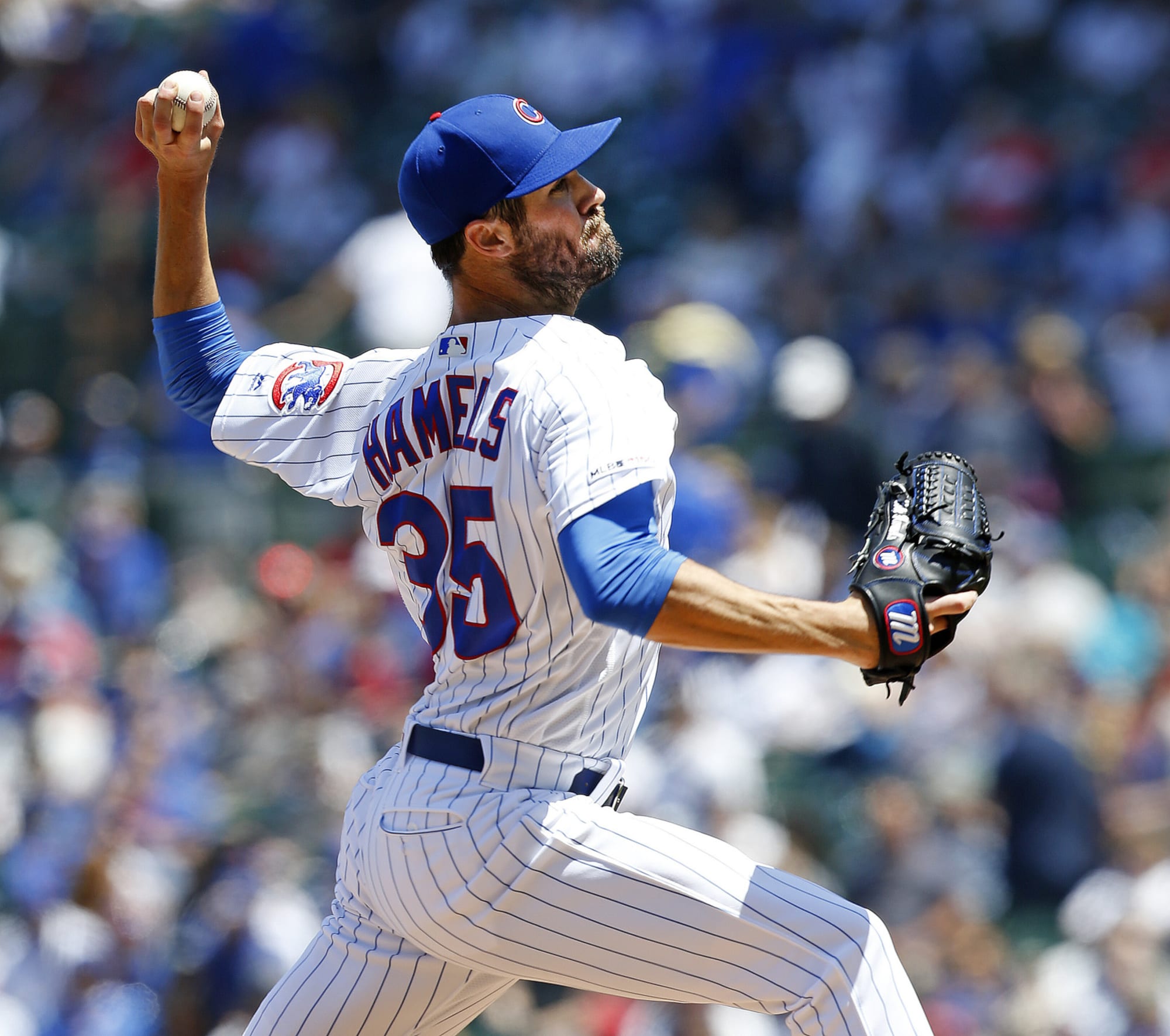 Cole Hamels throws first career no-hitter vs. Cubs