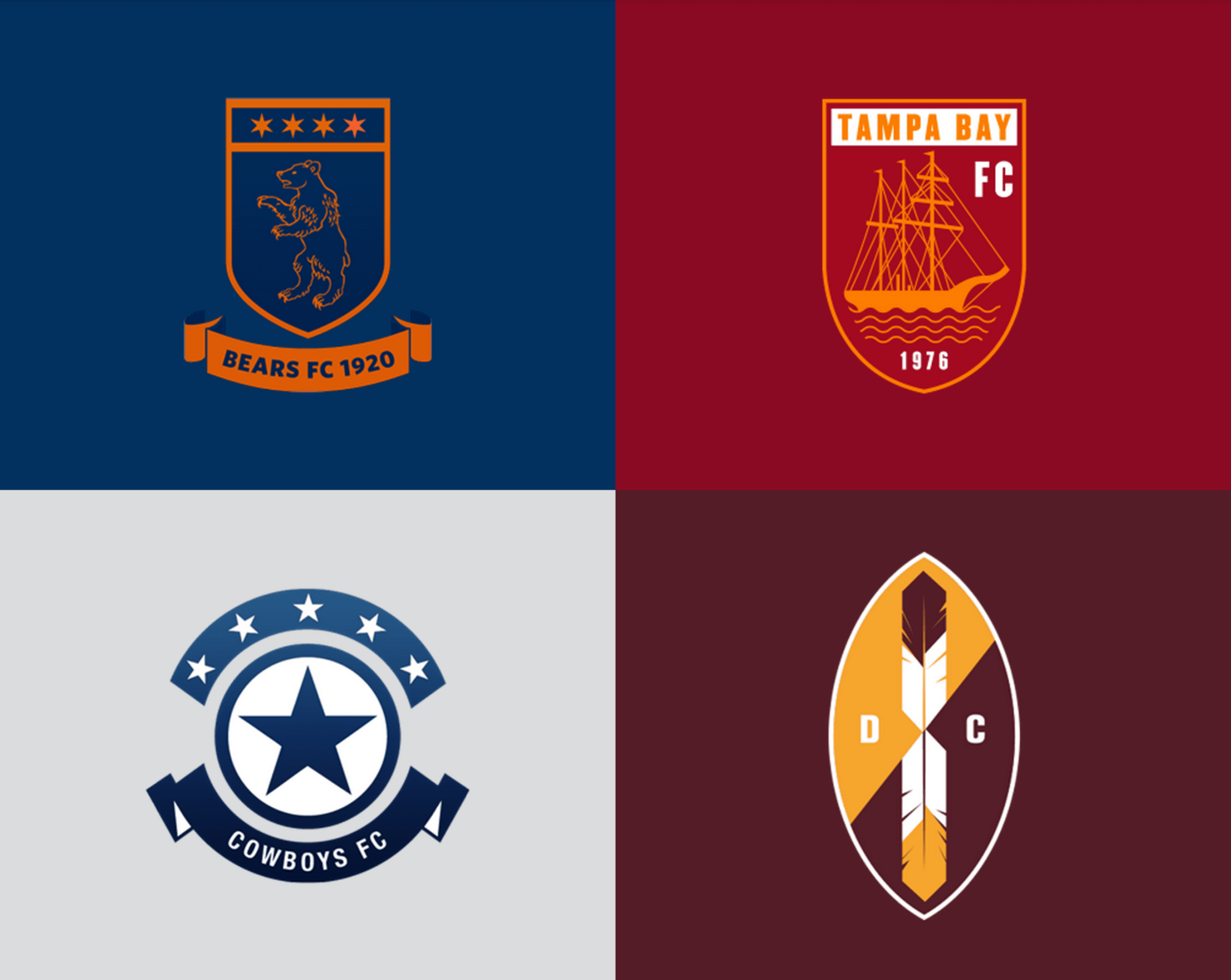 Nfl Logos Redesigned To Look Like Soccer Logos From Europe Photos