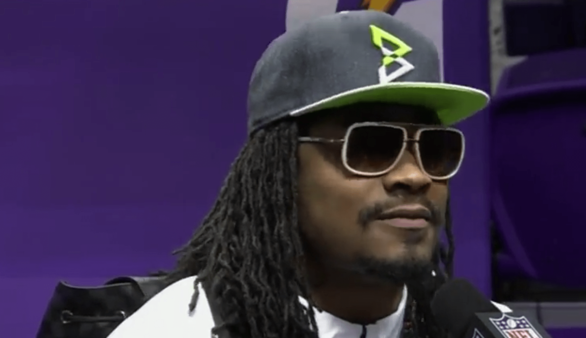 Marshawn Lynch I M Just Here So I Won T Get Fined Video