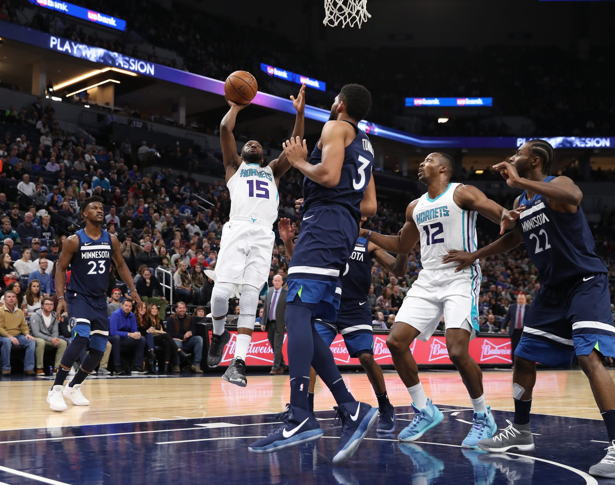 Taj Gibson of the Minnesota Timberwolves shoots the ball against News  Photo - Getty Images