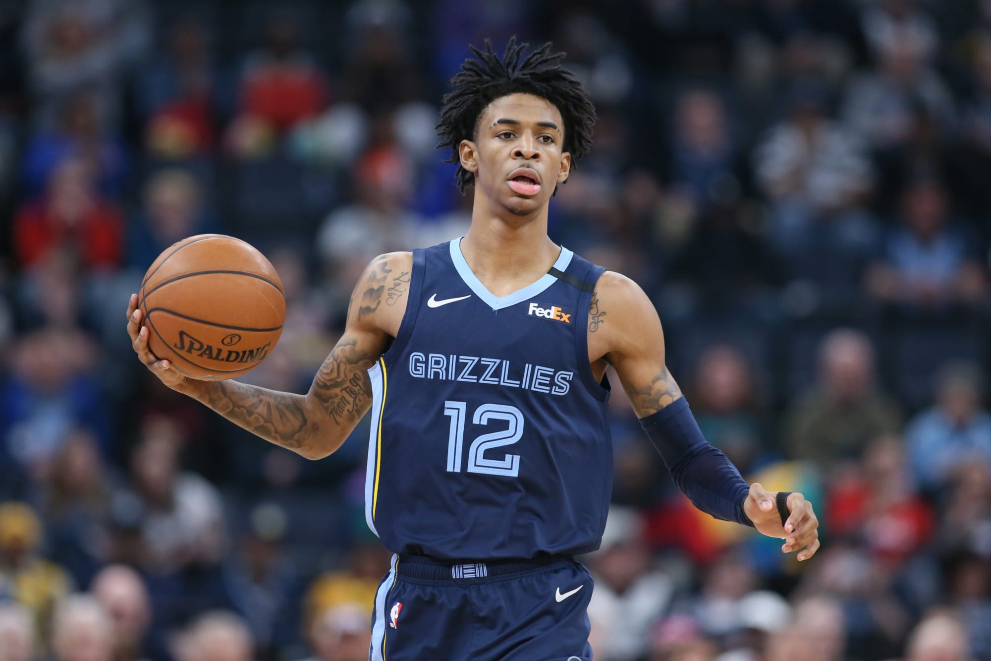 Ja Morant leaves Grizzlies-Nets game in wheelchair with ankle injury