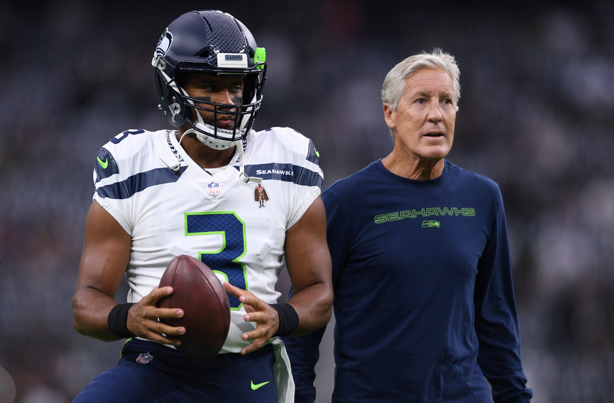 Seahawks: Russell Wilson seems pretty annoyed with Pete Carroll’s comment - FanSided