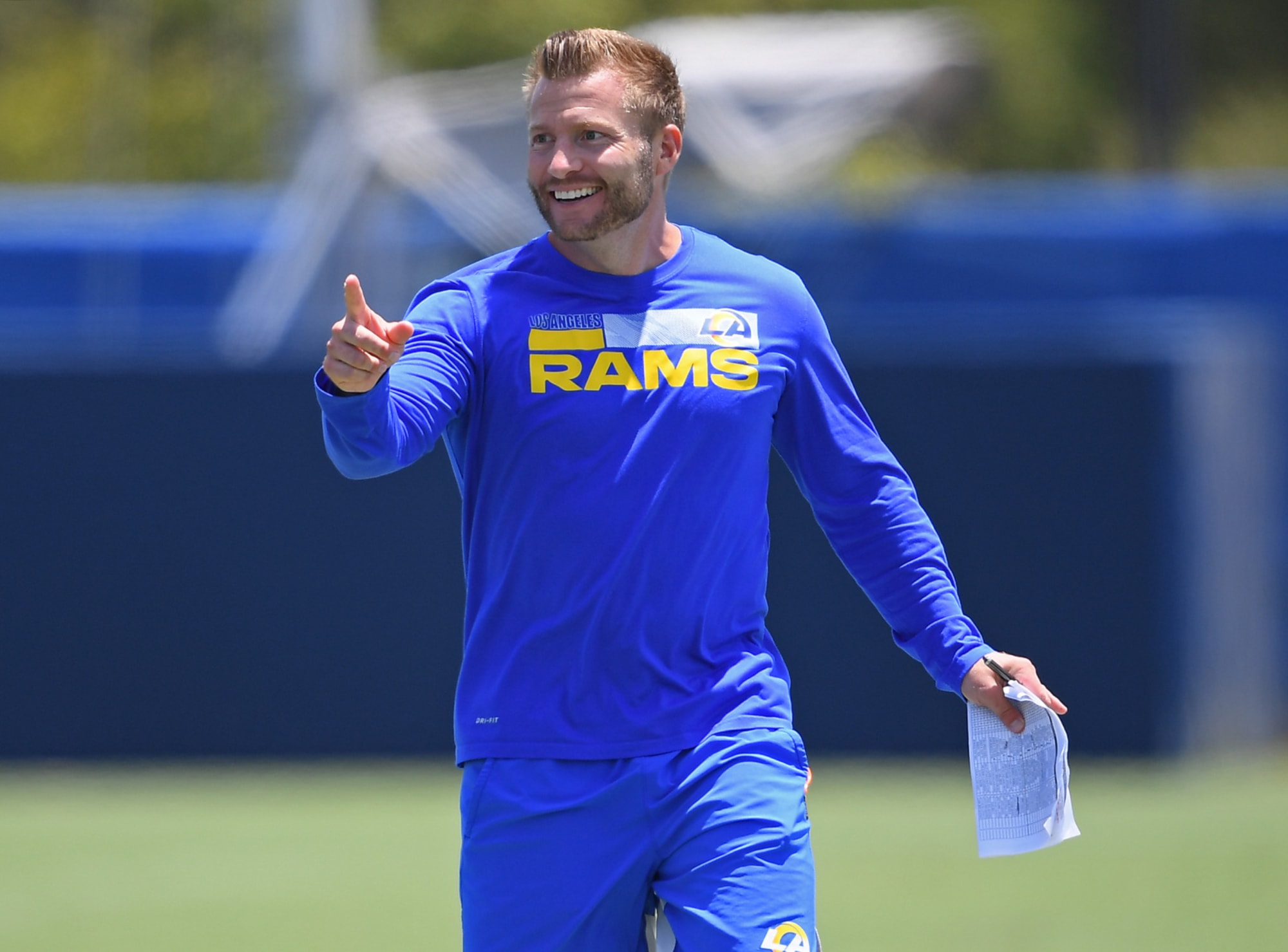 Sean McVay on OBJ just hours before signing announced
