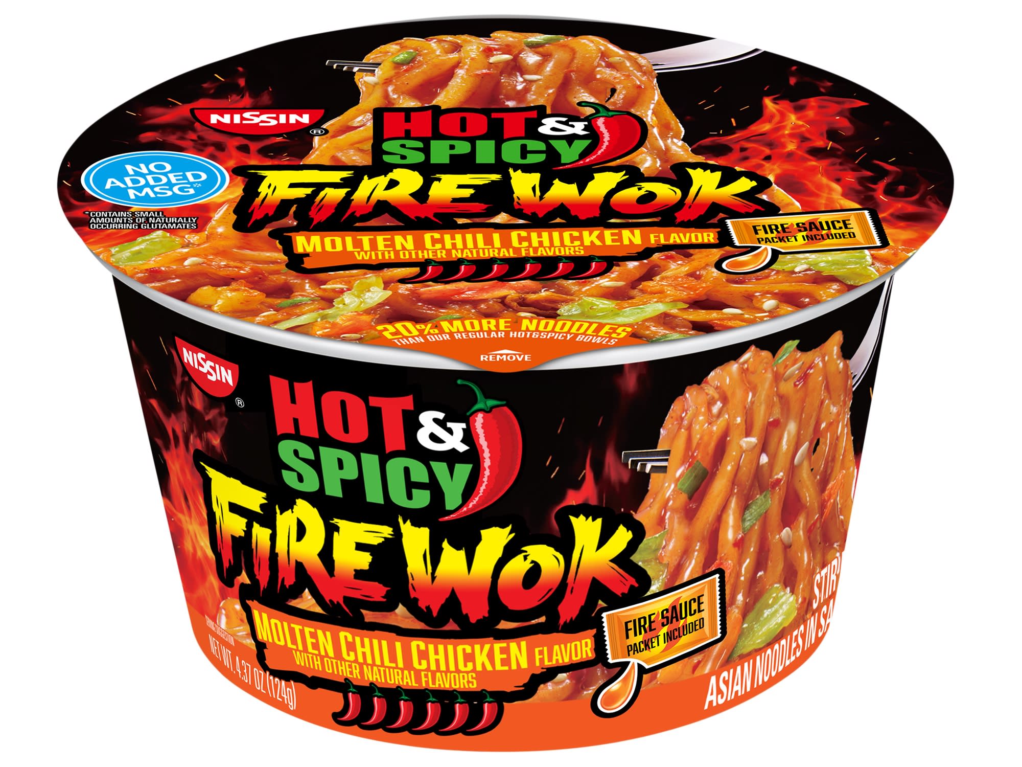 Nissin Hot & Spicy Fire Wok Noodles are not for the flavor timid.