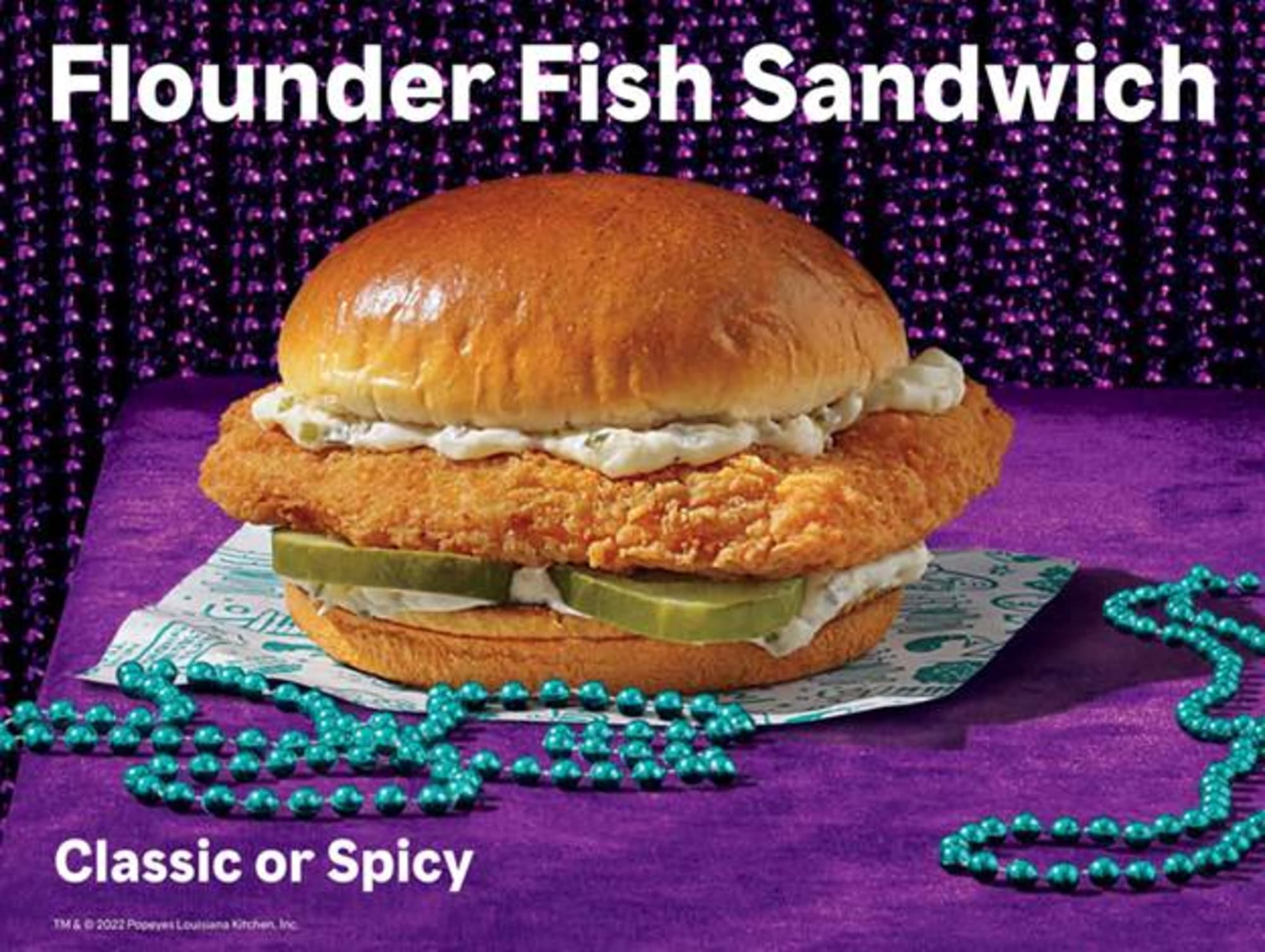 Popeyes Flounder Fish Sandwich gets a flavor upgrade