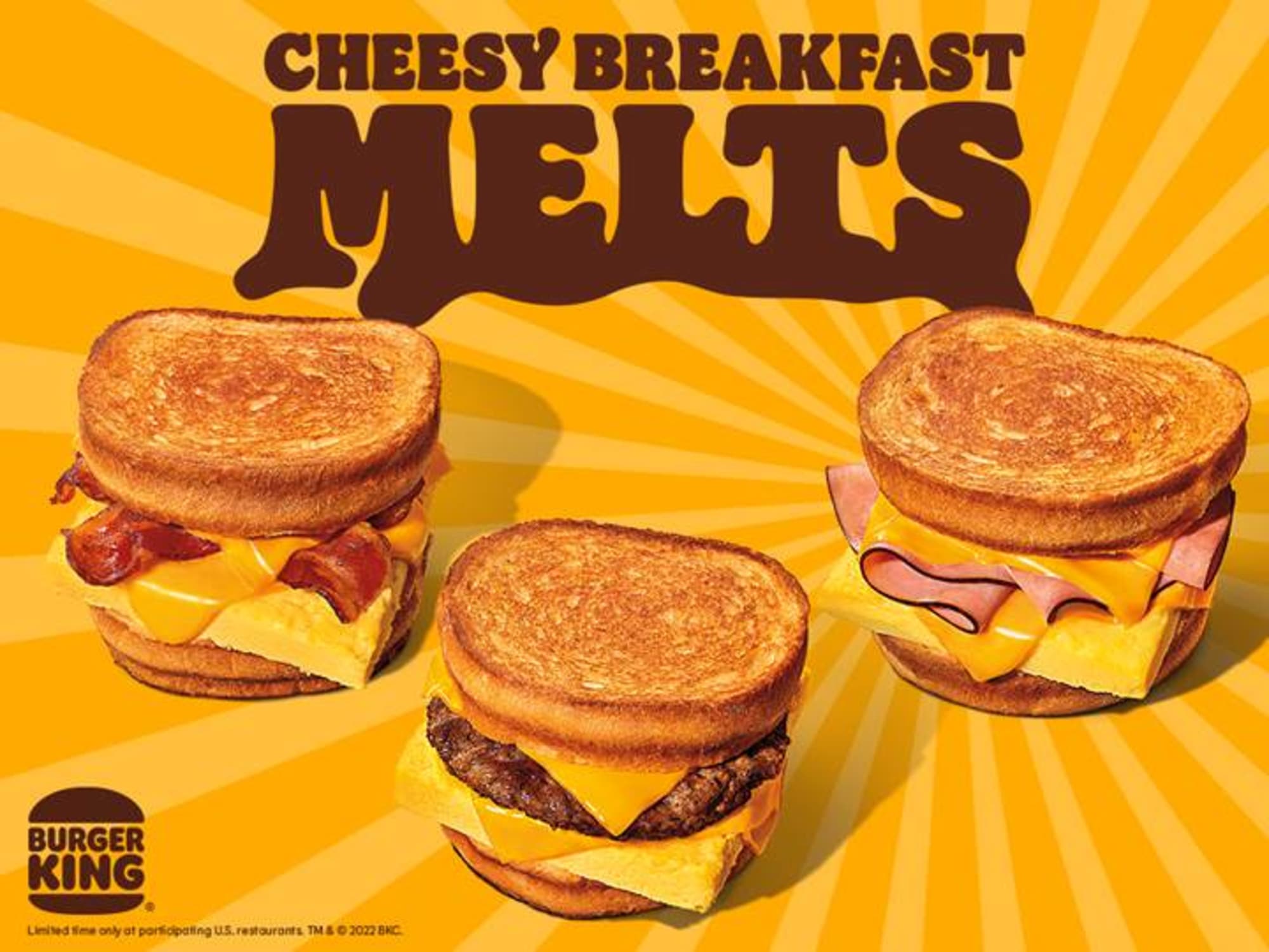 Actively Masculinity suggest Burger King Cheesy Breakfast Melts pull people out of bed