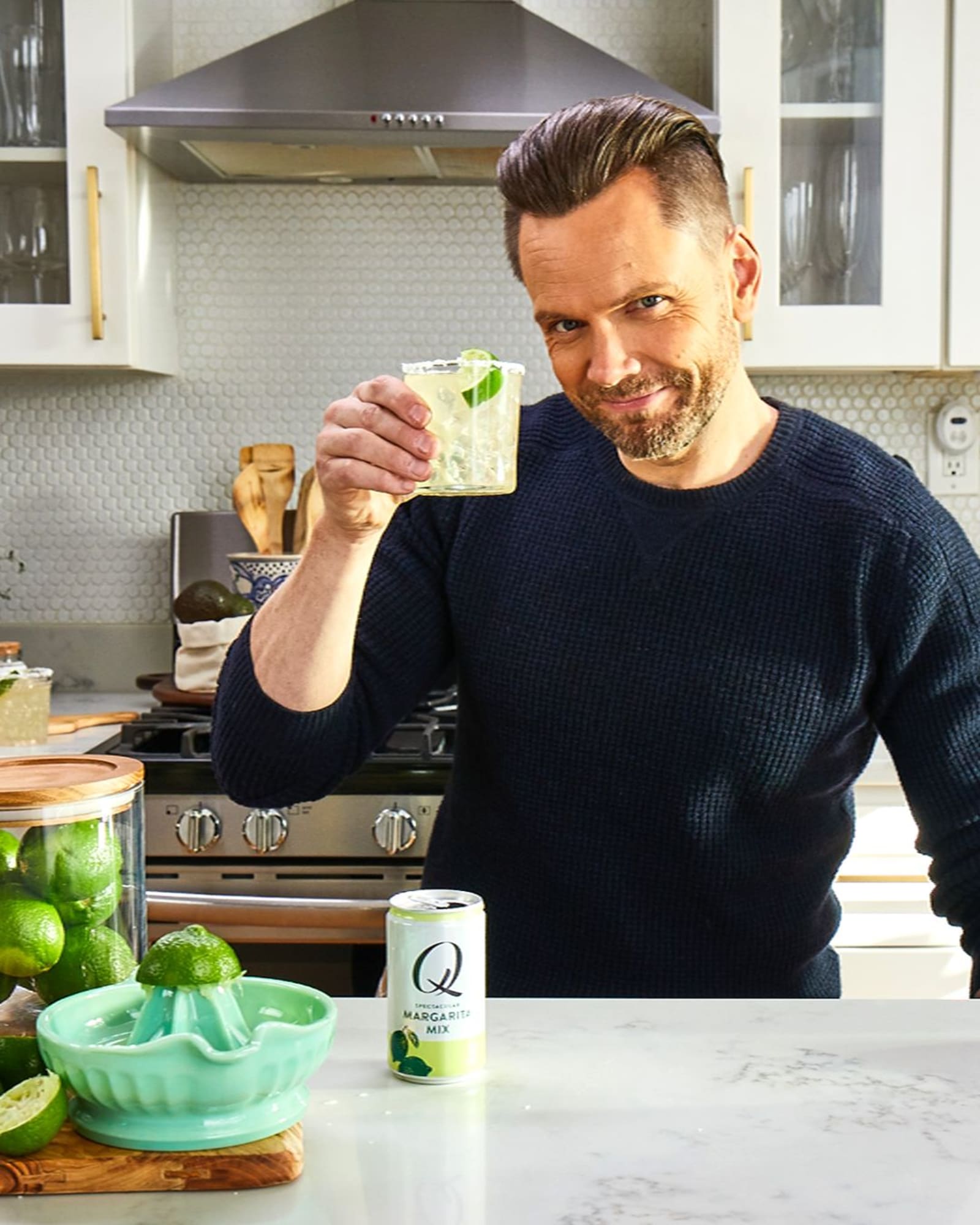 Joel McHale mixes a saucy cocktail with an unlikely ingredient - FoodSided
