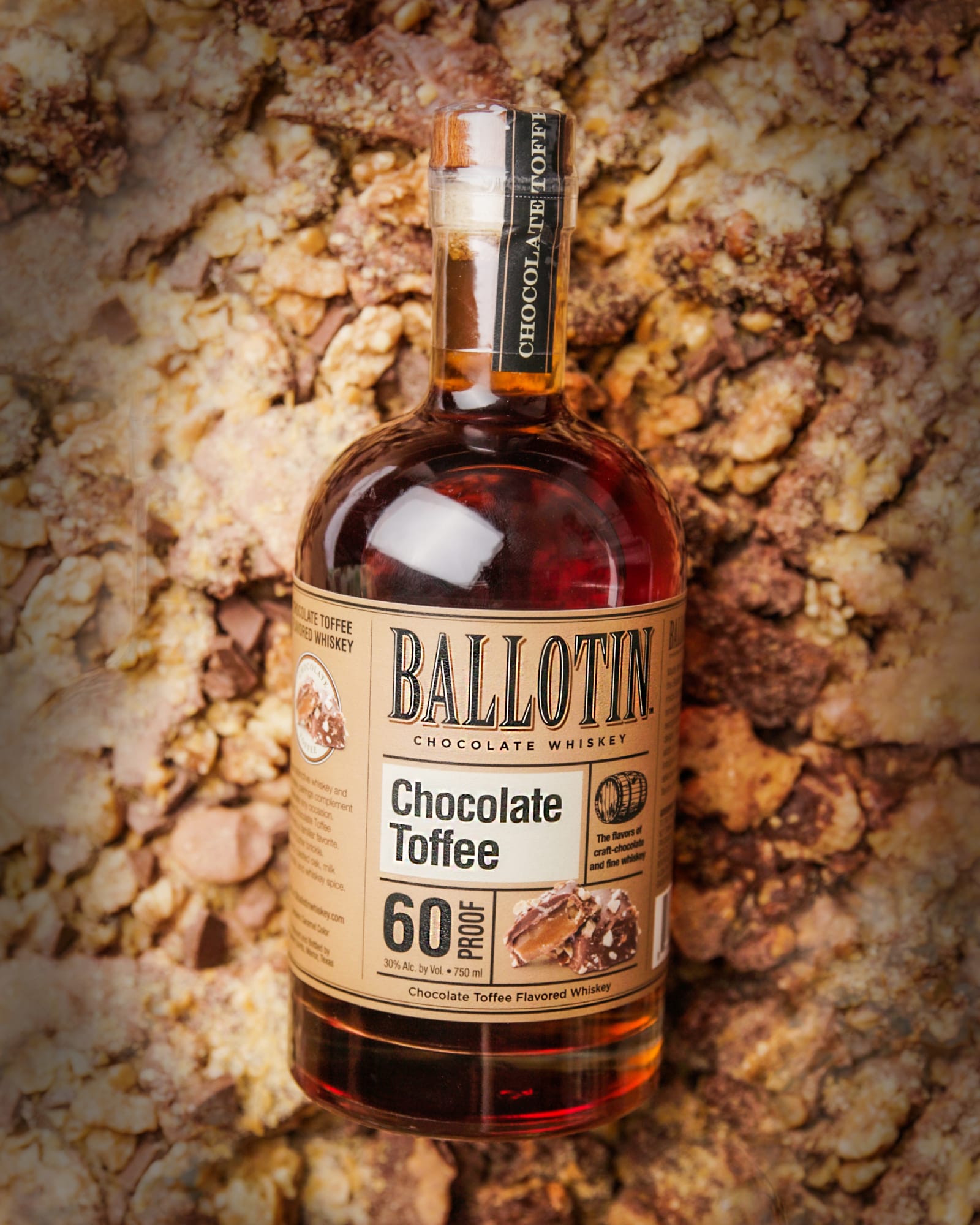 Ballotin Chocolate Toffee Whiskey toasts to a sweet, indulgent sip