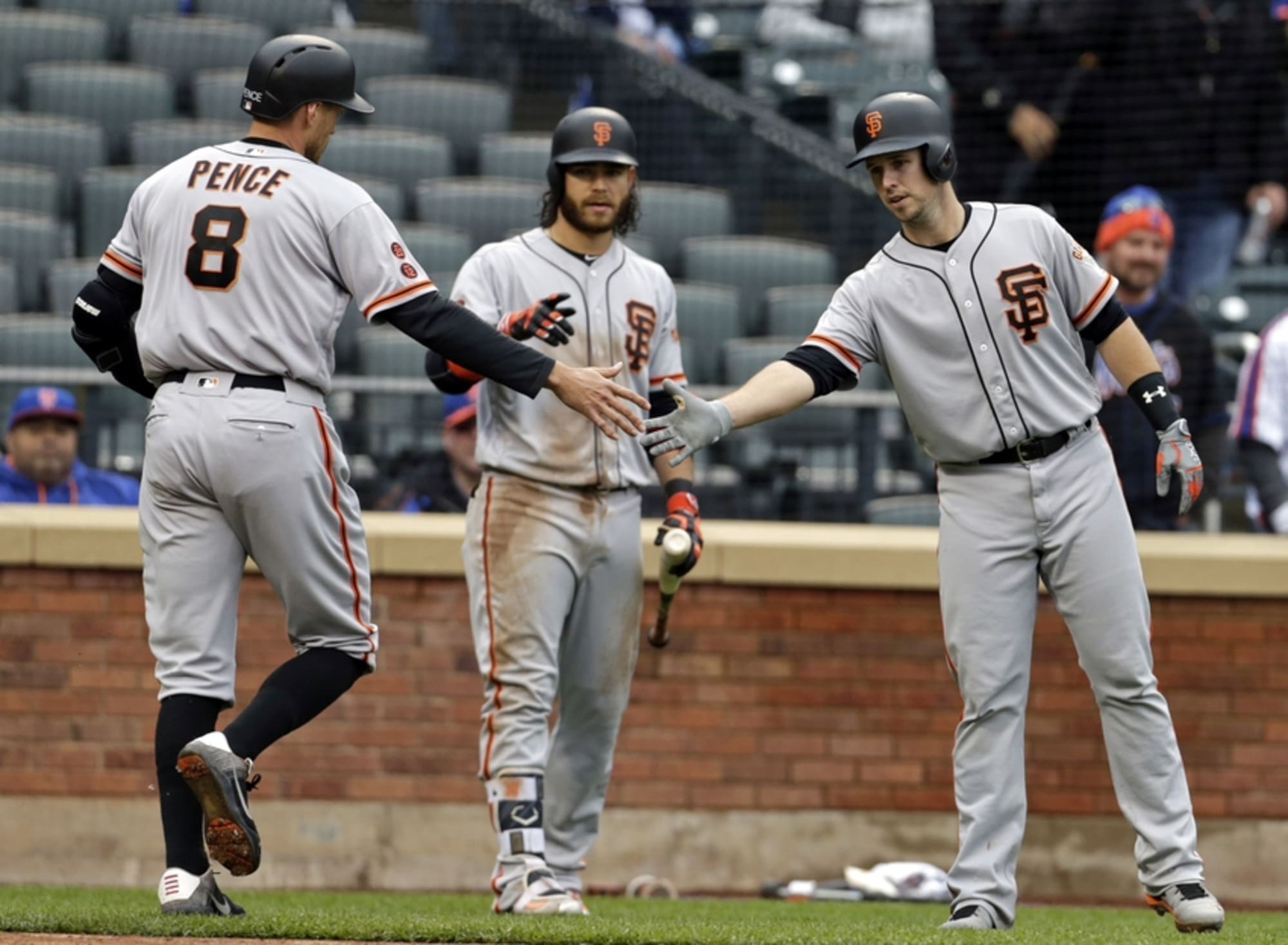 San Francisco Giants' Buster Posey positive in his return from